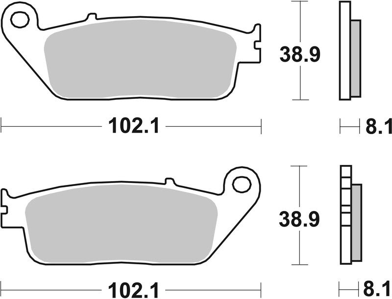 Brembo S.p.A. Pastiglie freno strada/sportive in metallo sinterizzato - 07HO30SR Figura 1