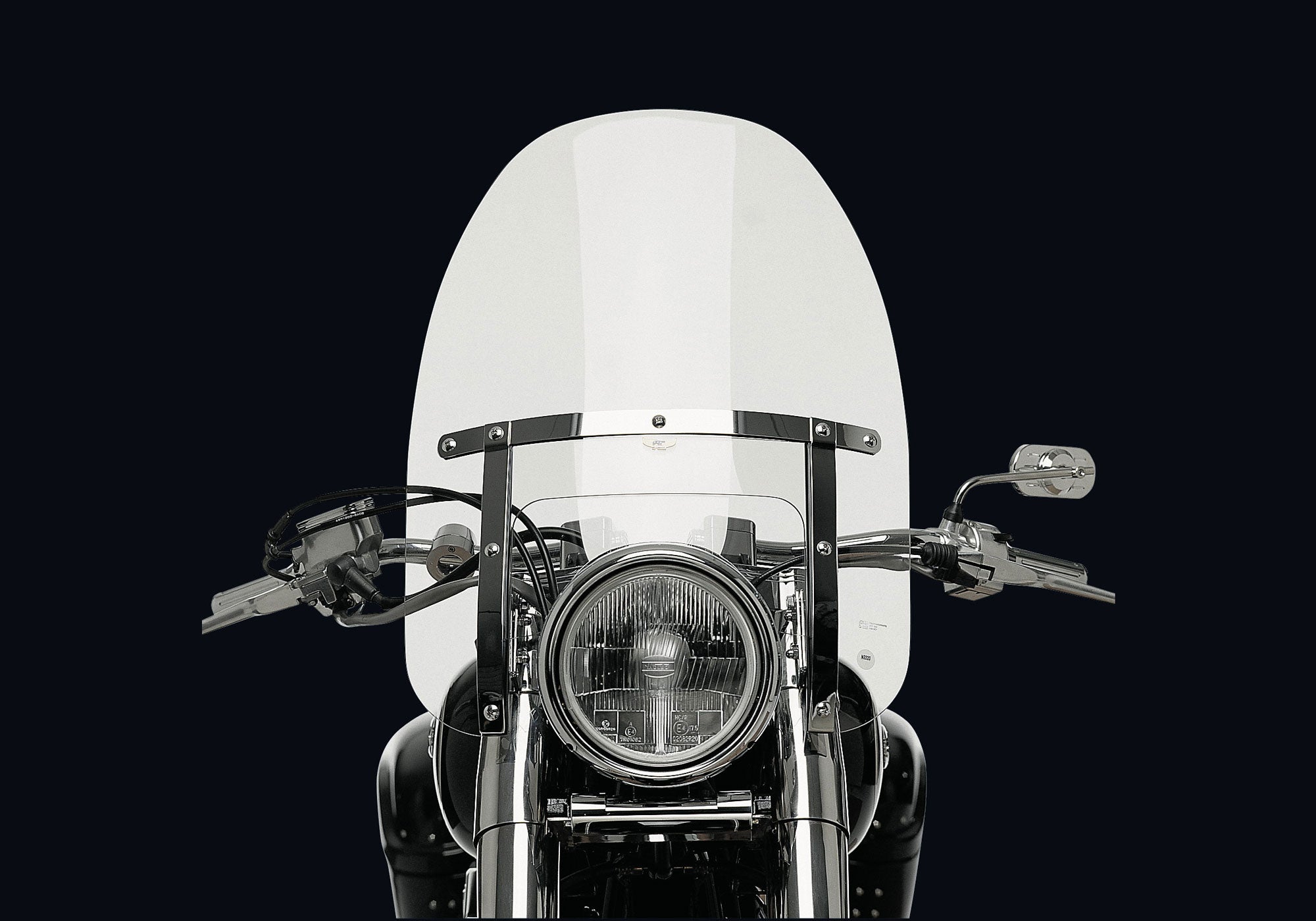 NATIONAL CYCLE предно стъкло Custom Heavy Lexan® поликарбонат Квантово покритие Фигура 1