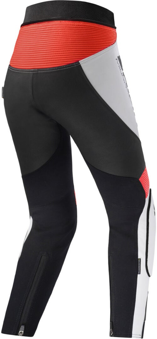 SHIMA Miura 2.0 Ladies Motorcycle Leather Pants black/white/red 34 Figure 2