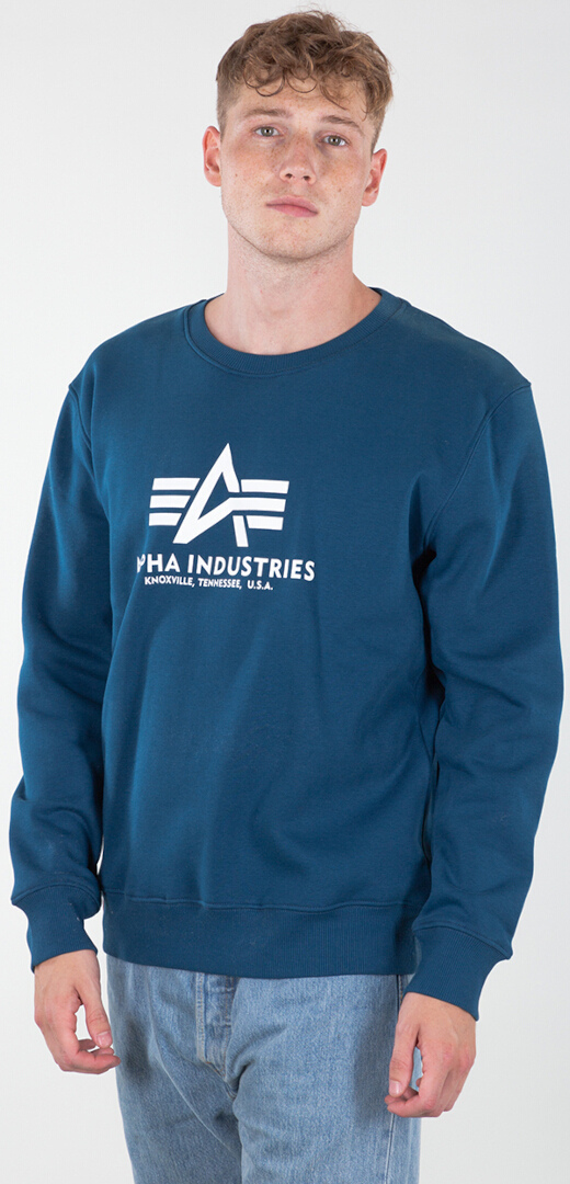 Alpha Industries Basic Camisola Azul marinho S Figura 4