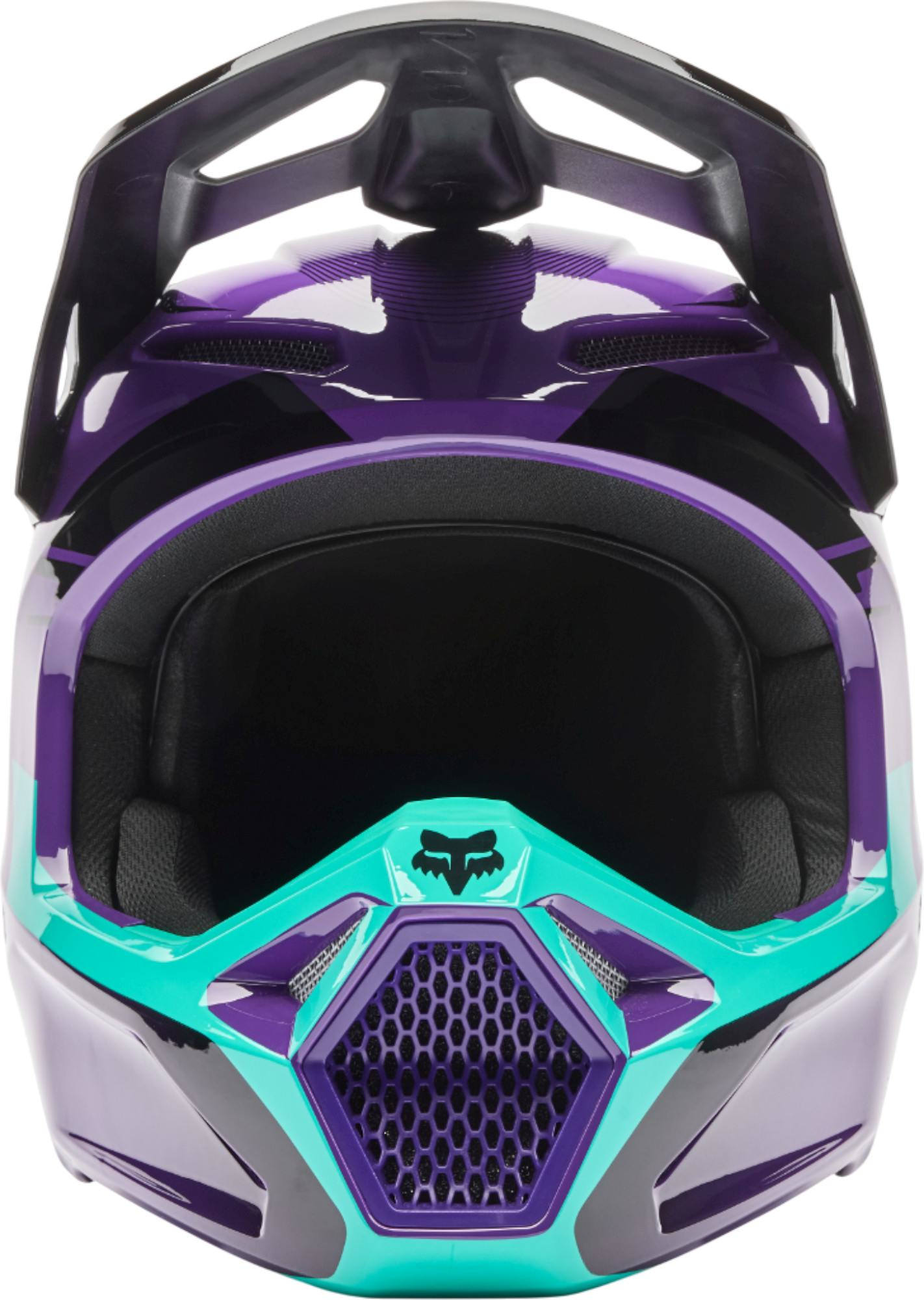 FOX V1 Collect Cască de motocross mov/verde S (55/56) Figura 3