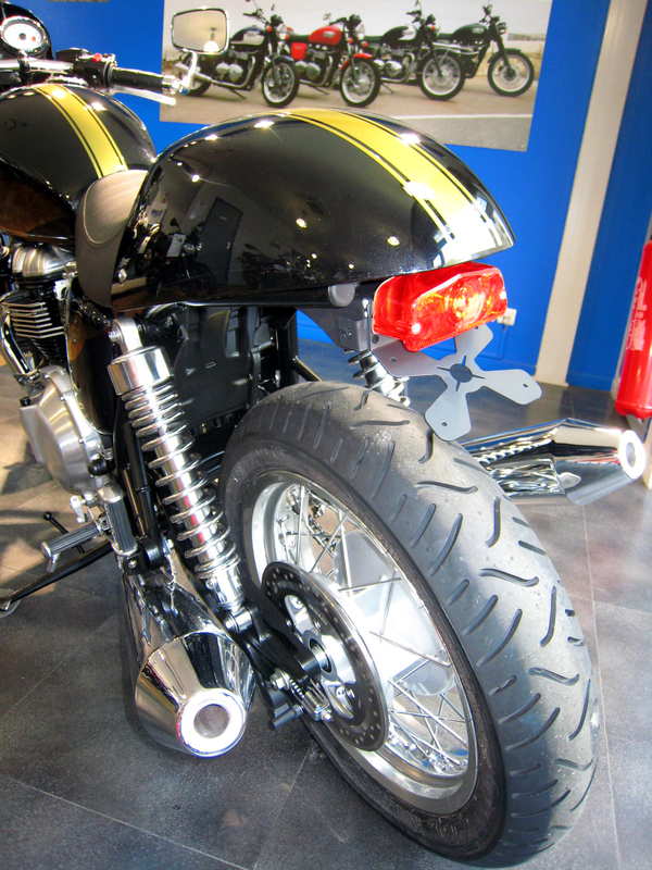 Design de acces Suport pentru plăcuțe pentru aripa roții Triumph Bonneville 900 negru Figura 12