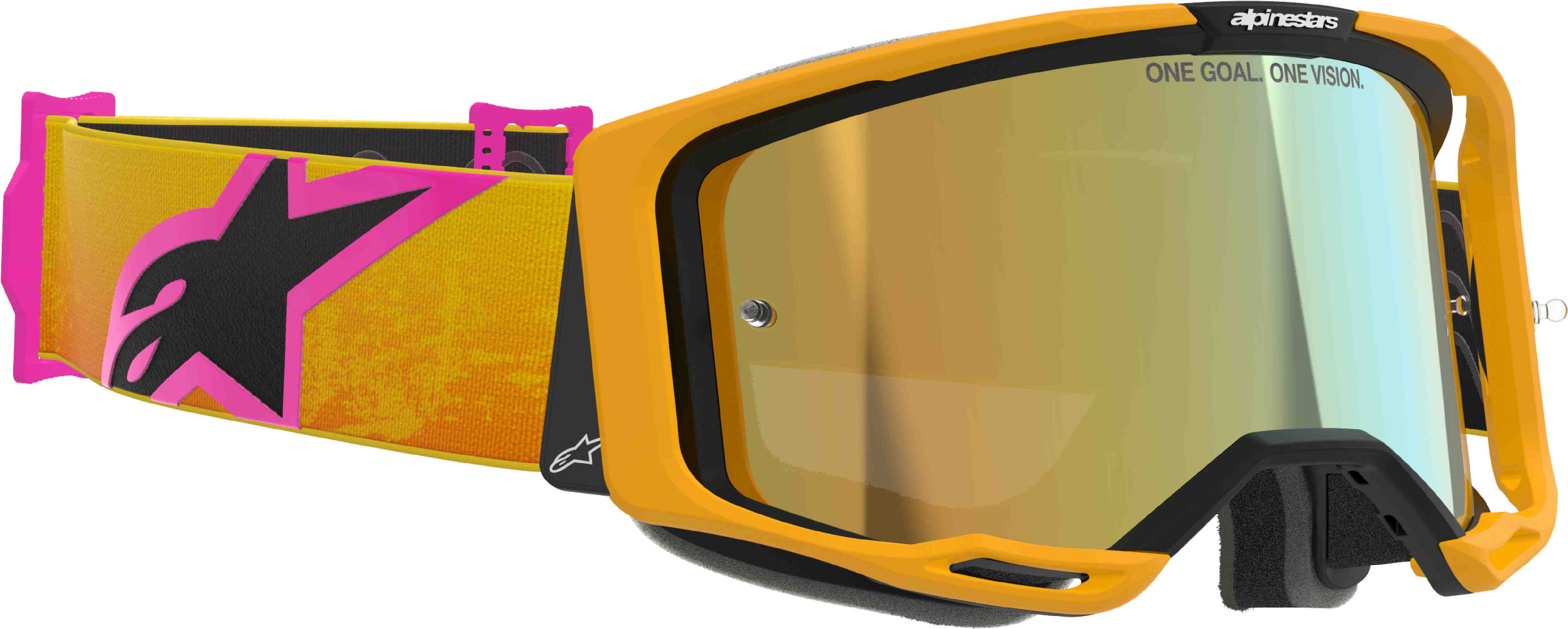 Alpinestars Vision 8 Corp Ochelari de motocross galben/portocaliu Figura 2