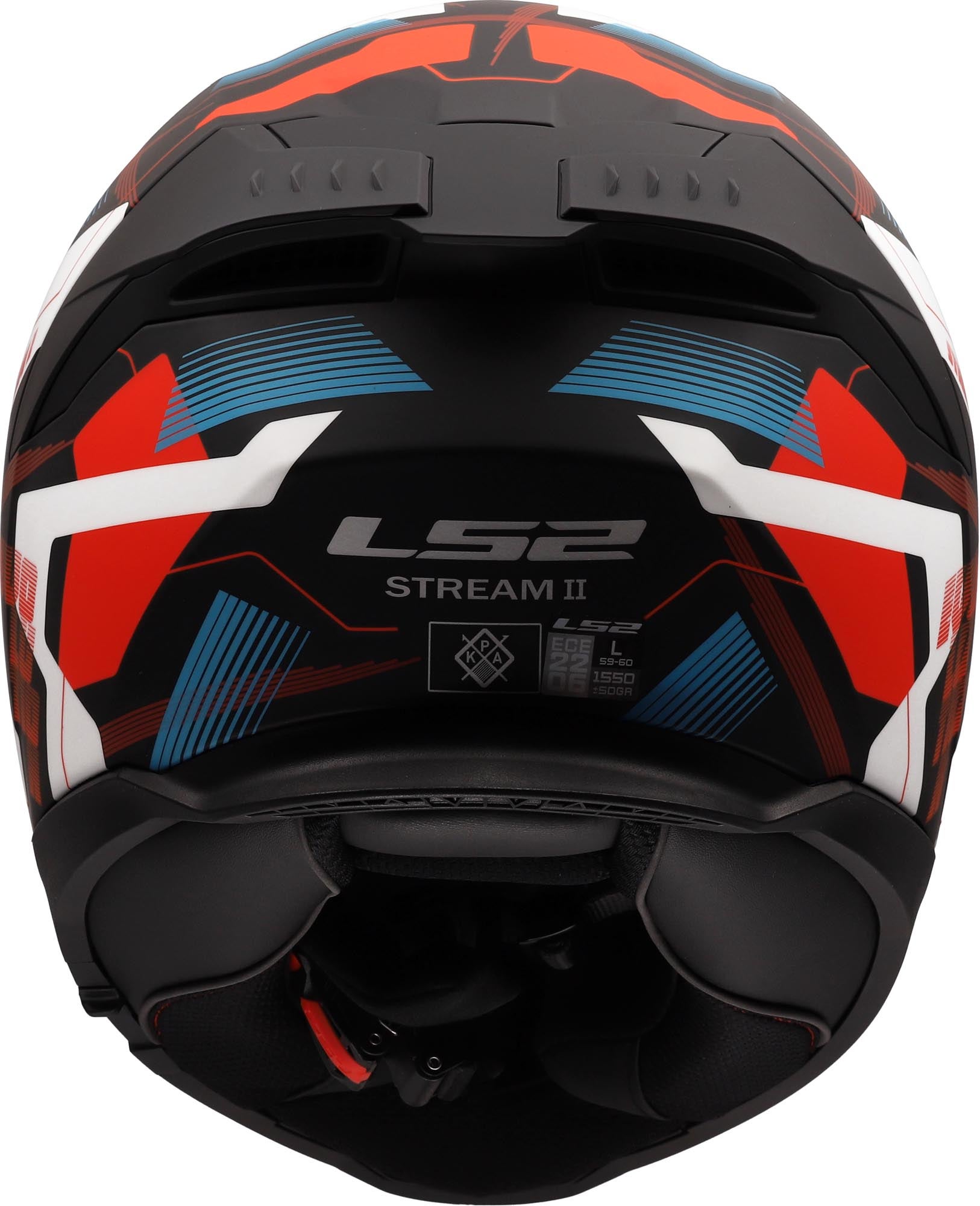 LS2 FF808 Stream II Mika Casque Blanc/Bleu/Rouge XXL (63/64) Figure 4