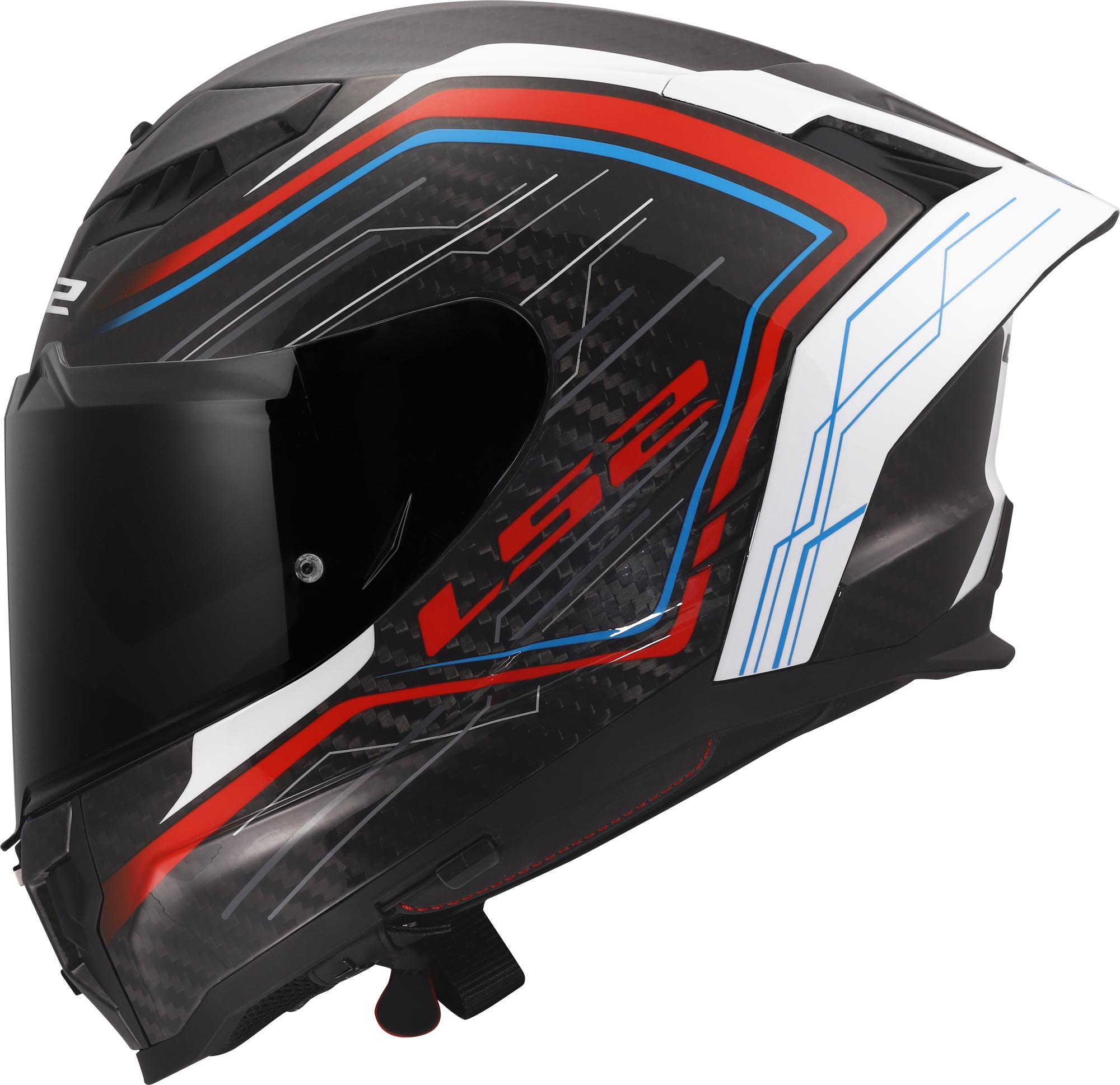 LS2 FF807 Dragon Subic Casco blanco/azul/rojo L (59/60) Figura 3