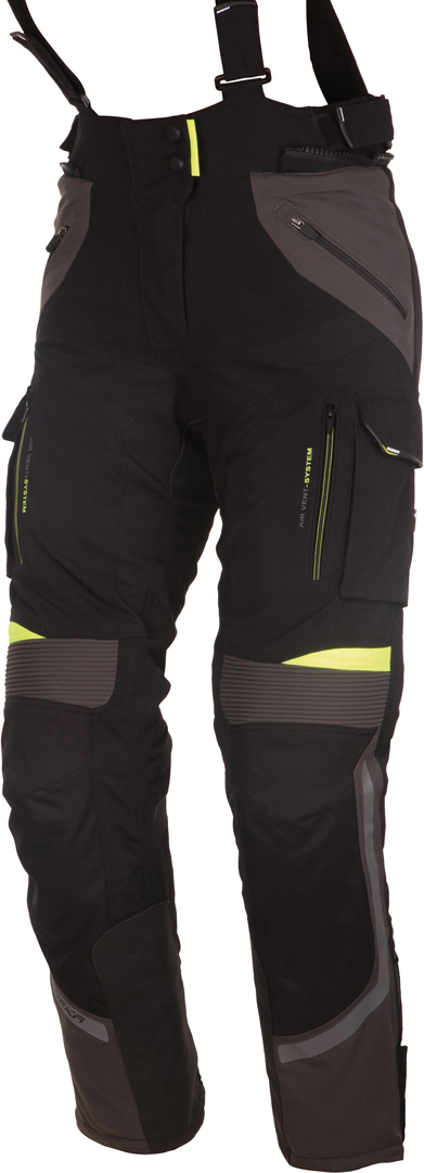 Modeka Panamericana Pantaloni textile pentru motociclete pentru doamne negru/neon 20 Figura 1