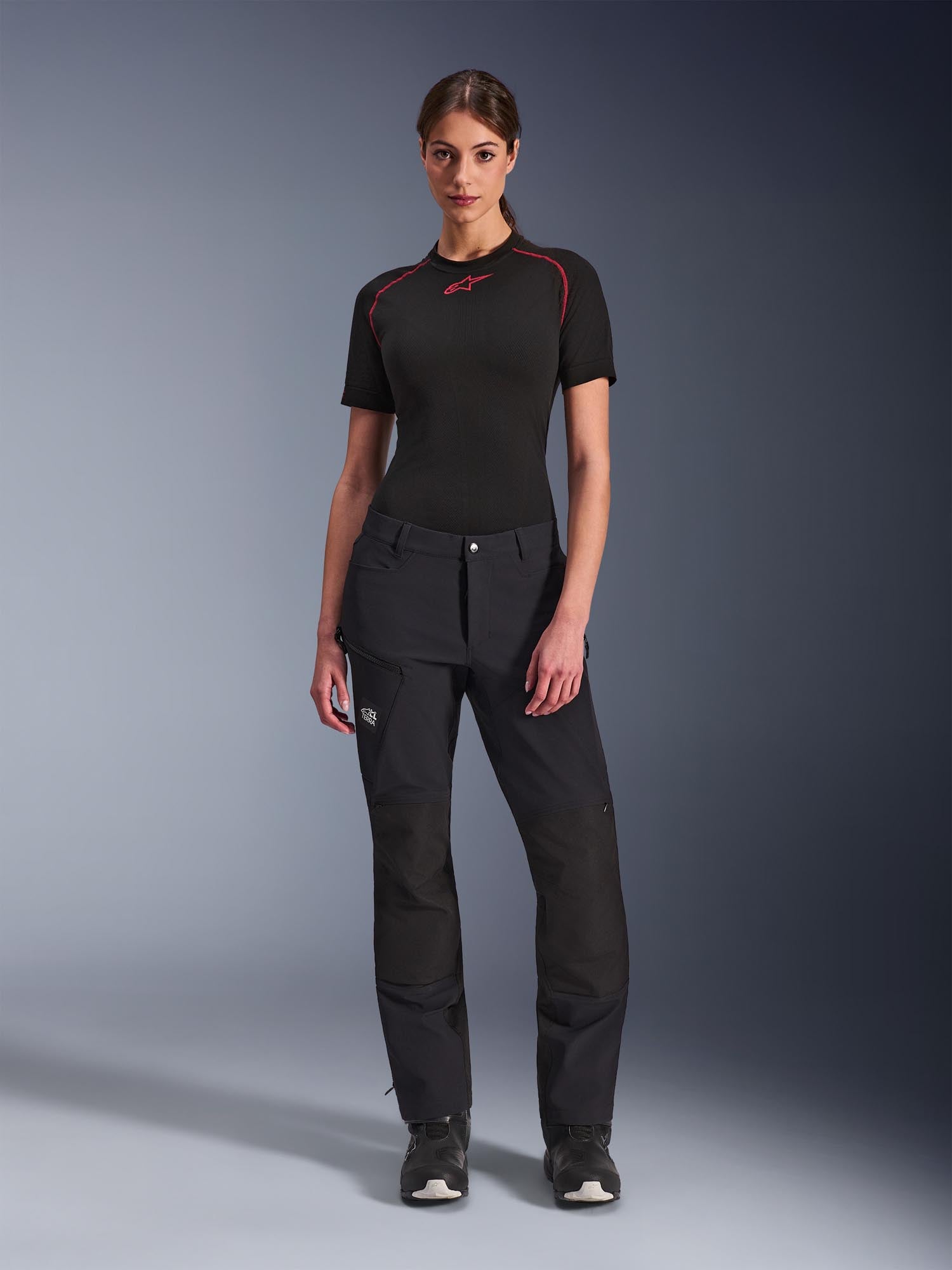 Alpinestars Stella Flex-AST Explorer Dames Motorfiets Textiel Broek Zwart XS Figuur 4