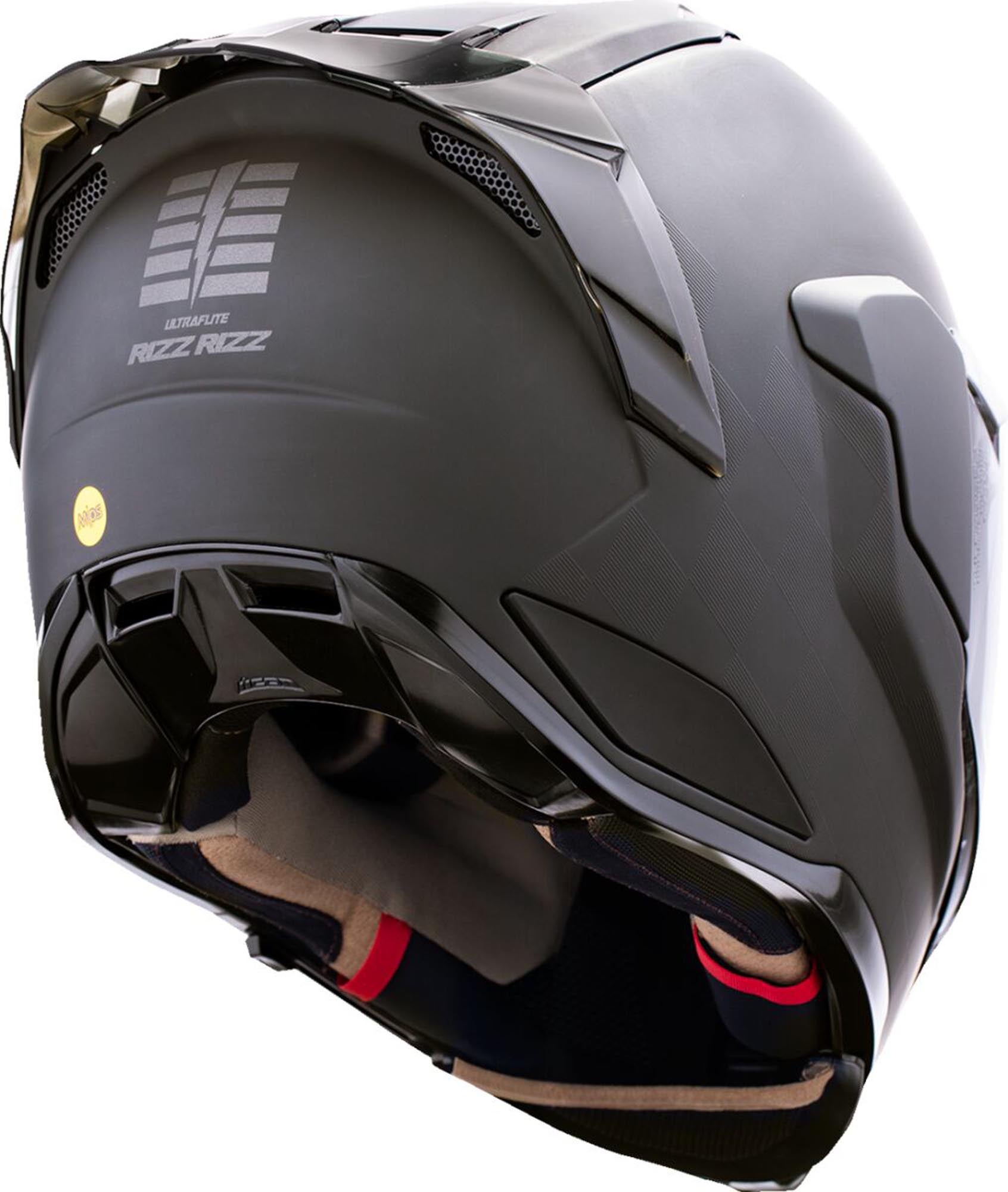 Icon Ultraflite Rizz Rizz Casco negro 2XL Figura 3