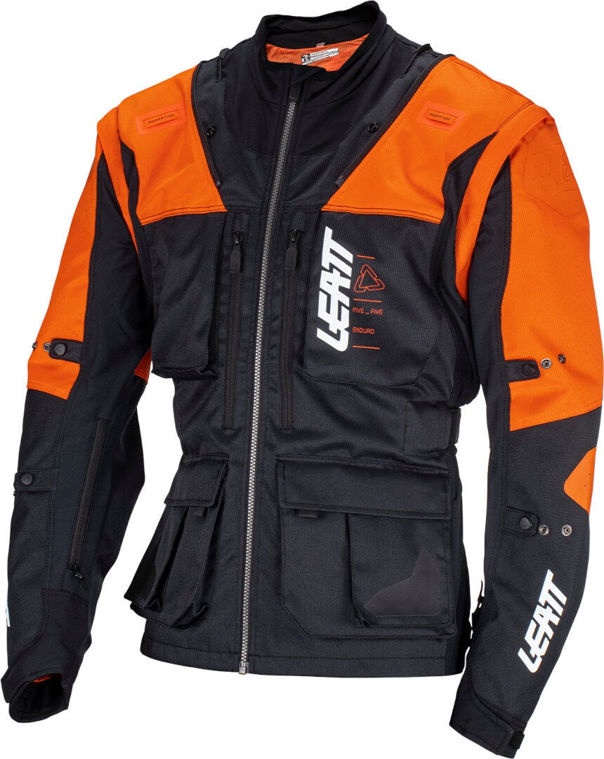 Leatt Men's Black/Orange 5.5 Enduro 2023 Motocross Jacket