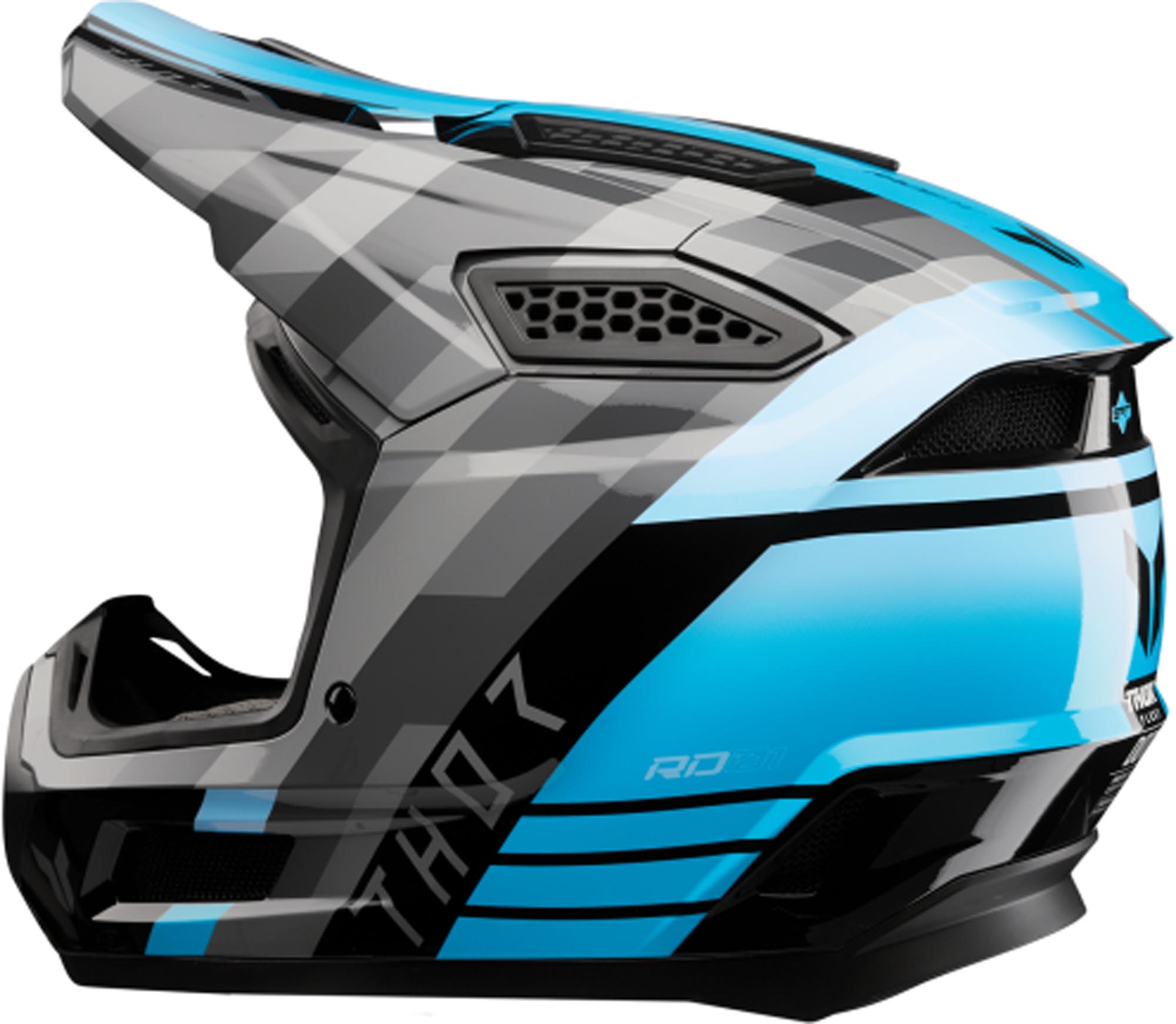 Thor Fleet Camber Casco da motocross nero/turchese L (59/60) Figura 2