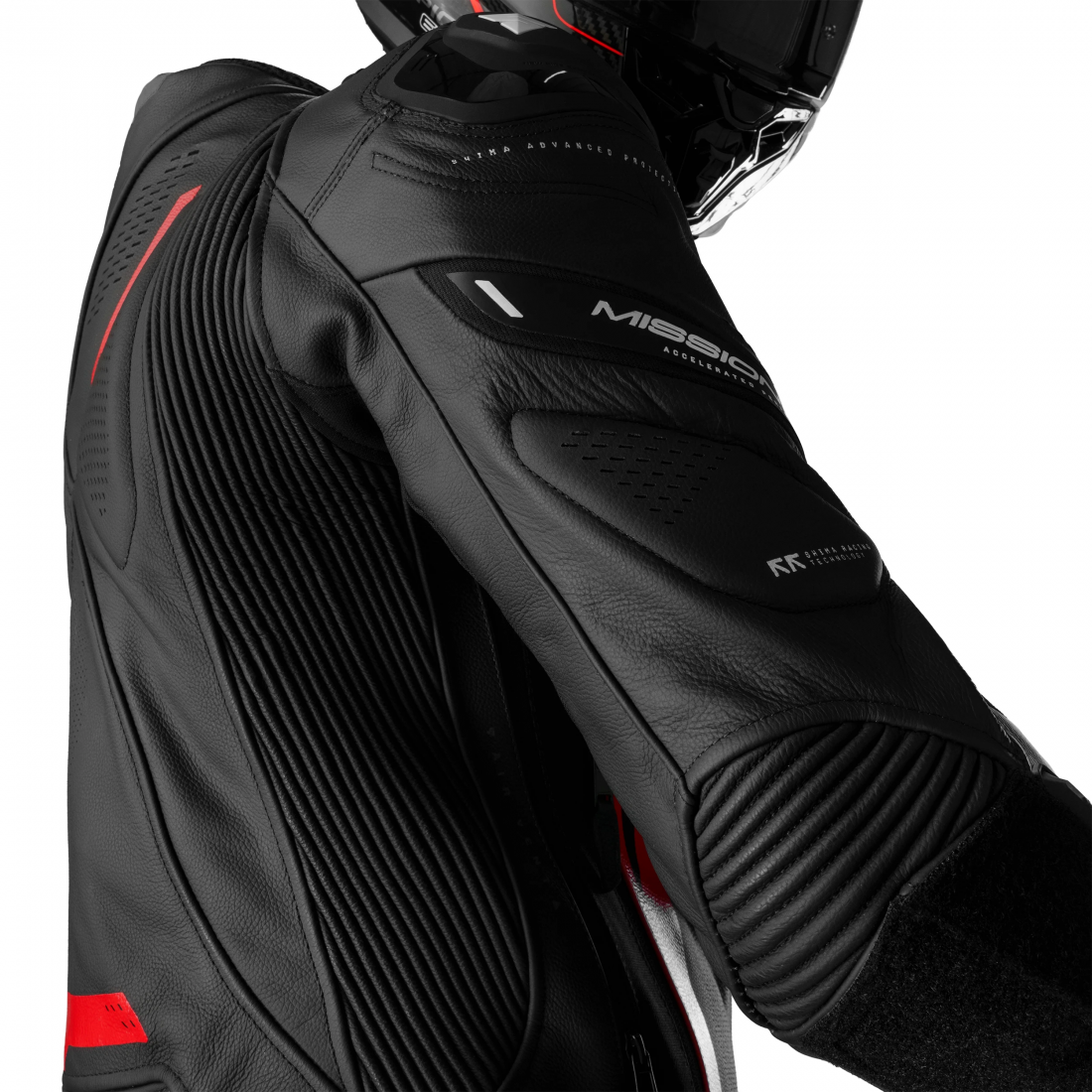 SHIMA Mission ST Veste en cuir moto noir/rouge 60 Figure 9