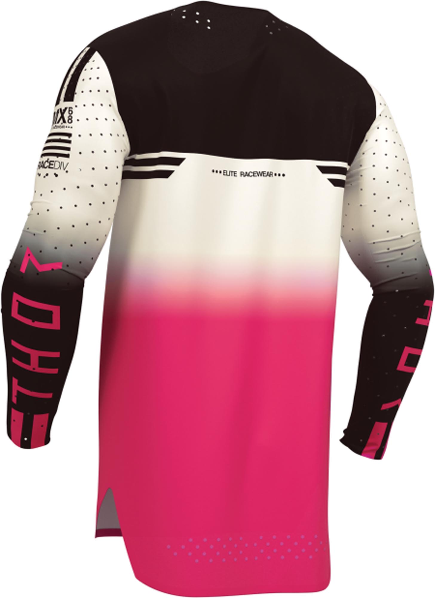 Thor Sportmode Geo Motocross Jersey weiß/rosa M Abbildung 4