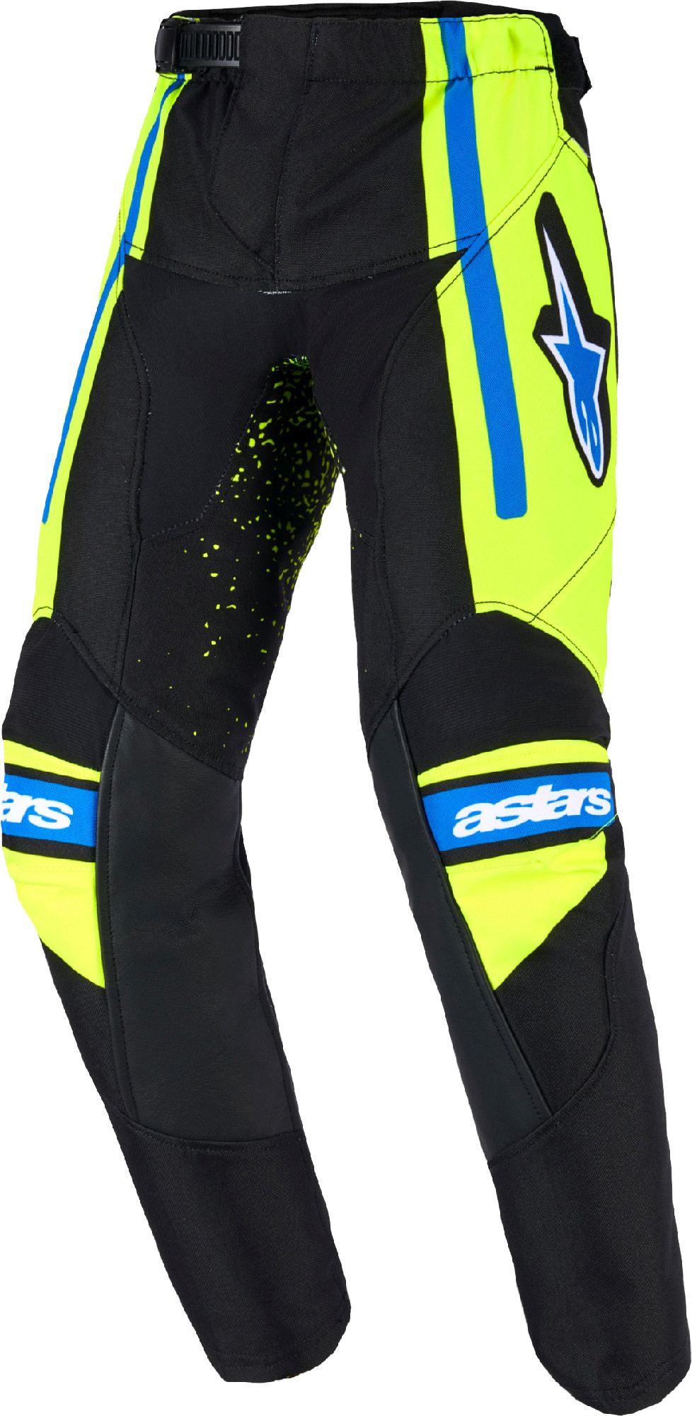 Alpinestars Racer Nomur Pantalons de motocross pour enfants bleu/néon-jaune 20 Figure 1