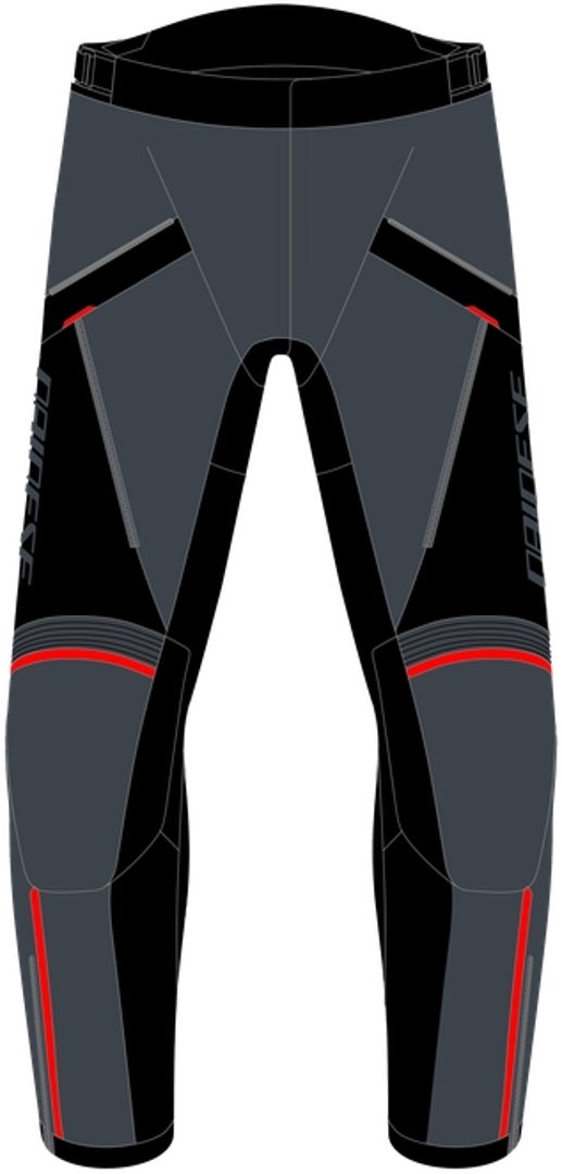 Dainese Tempest 3 D-Dry Motorrad Textilhose grau/schwarz 56 Abbildung 1