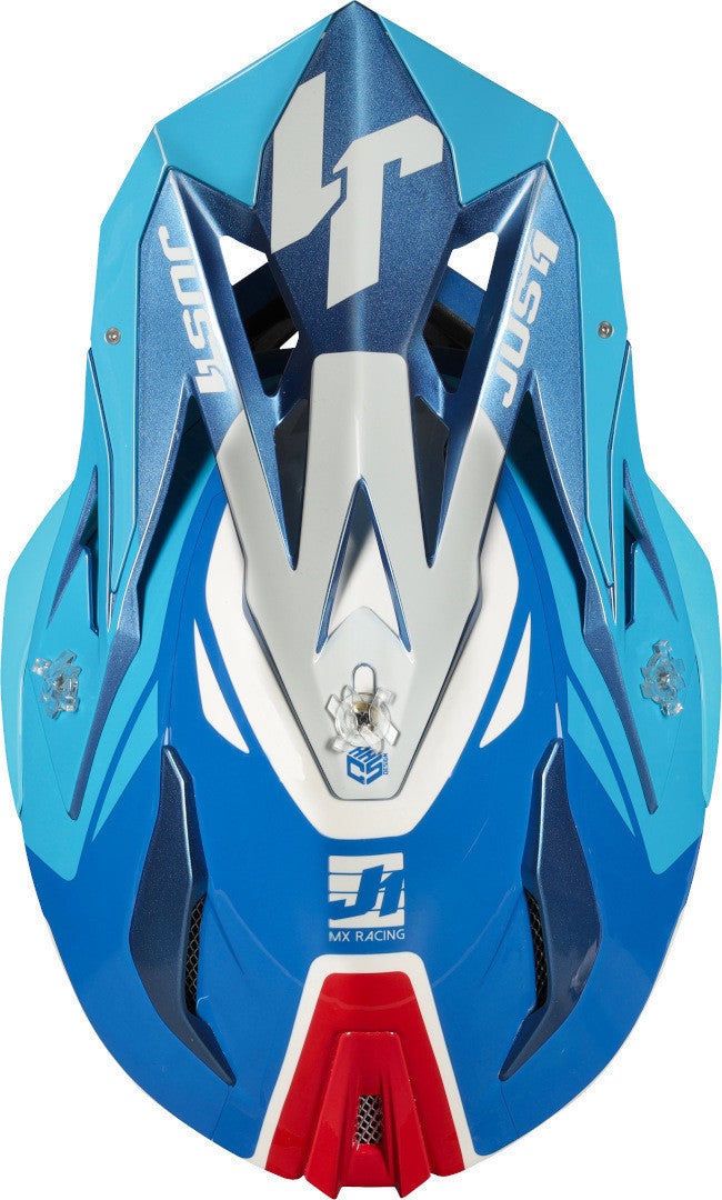 Just1 J18 Pulsar Motocross Helmet blue/red/white M (57/58) Figure 2