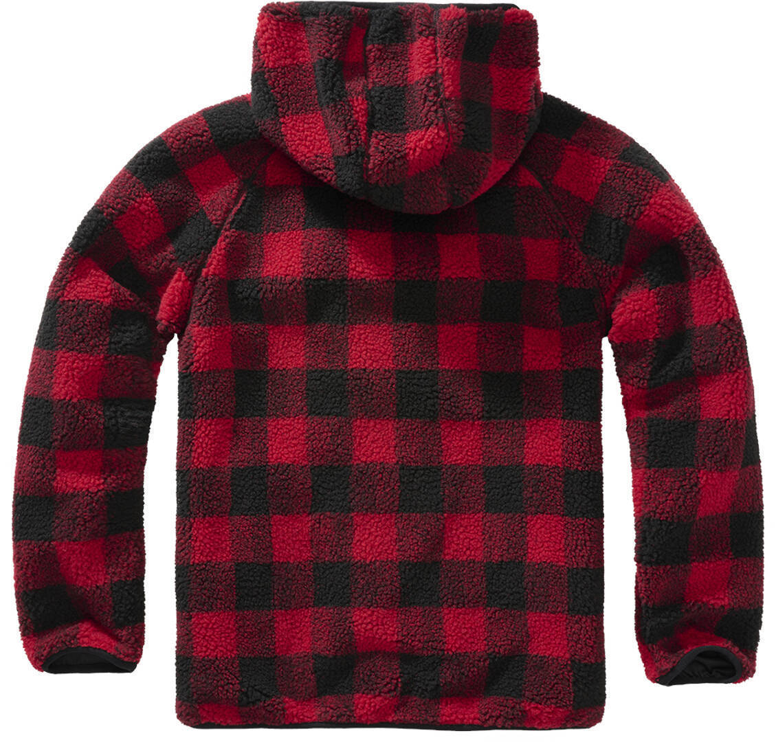 Brandit Teddyfleece Worker Giacca nero/rosso L Figura 2