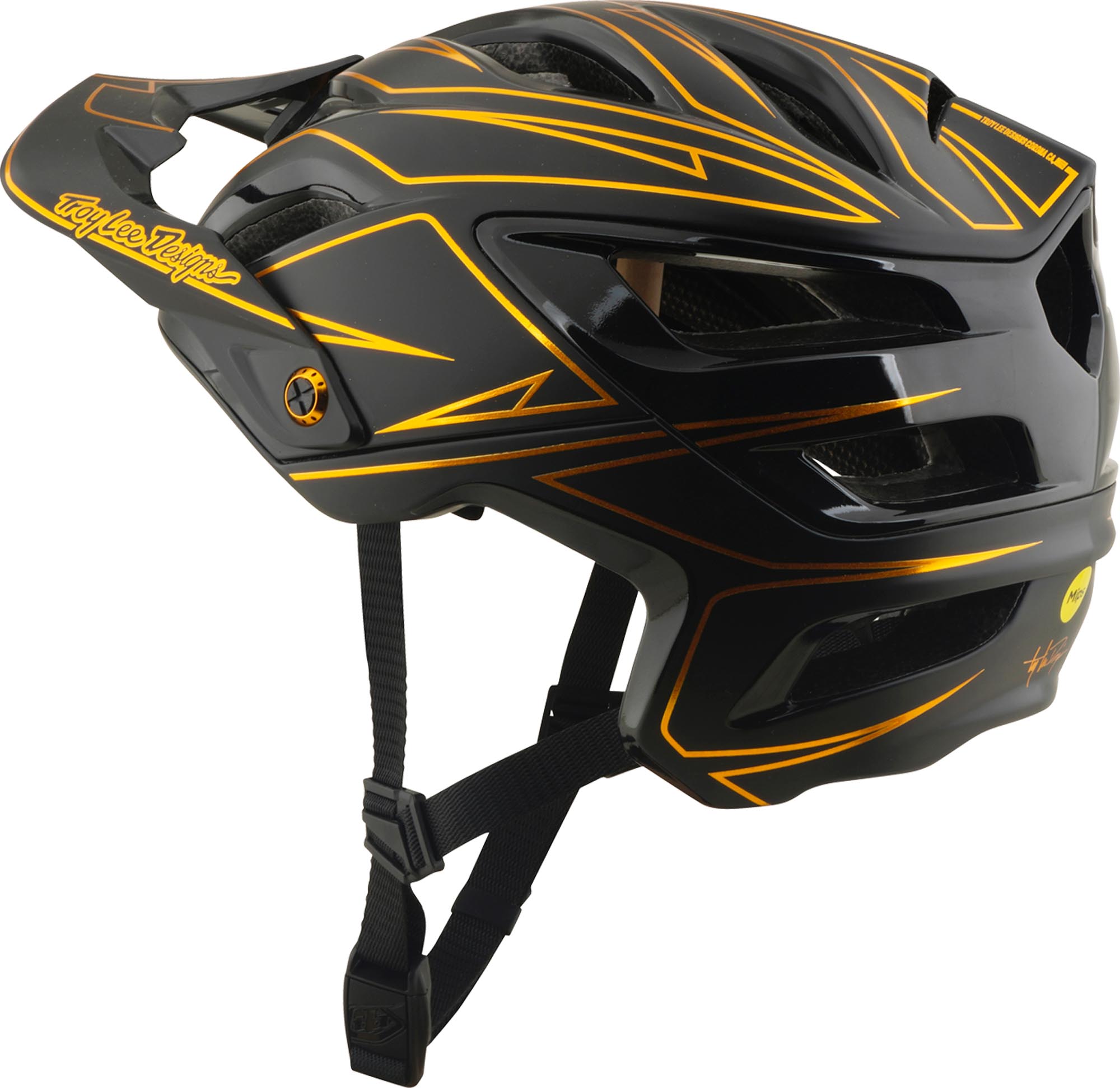Troy Lee Designs A3 MIPS Pinstripe Bicycle Helmet black XS-S (53/56) Figure 6