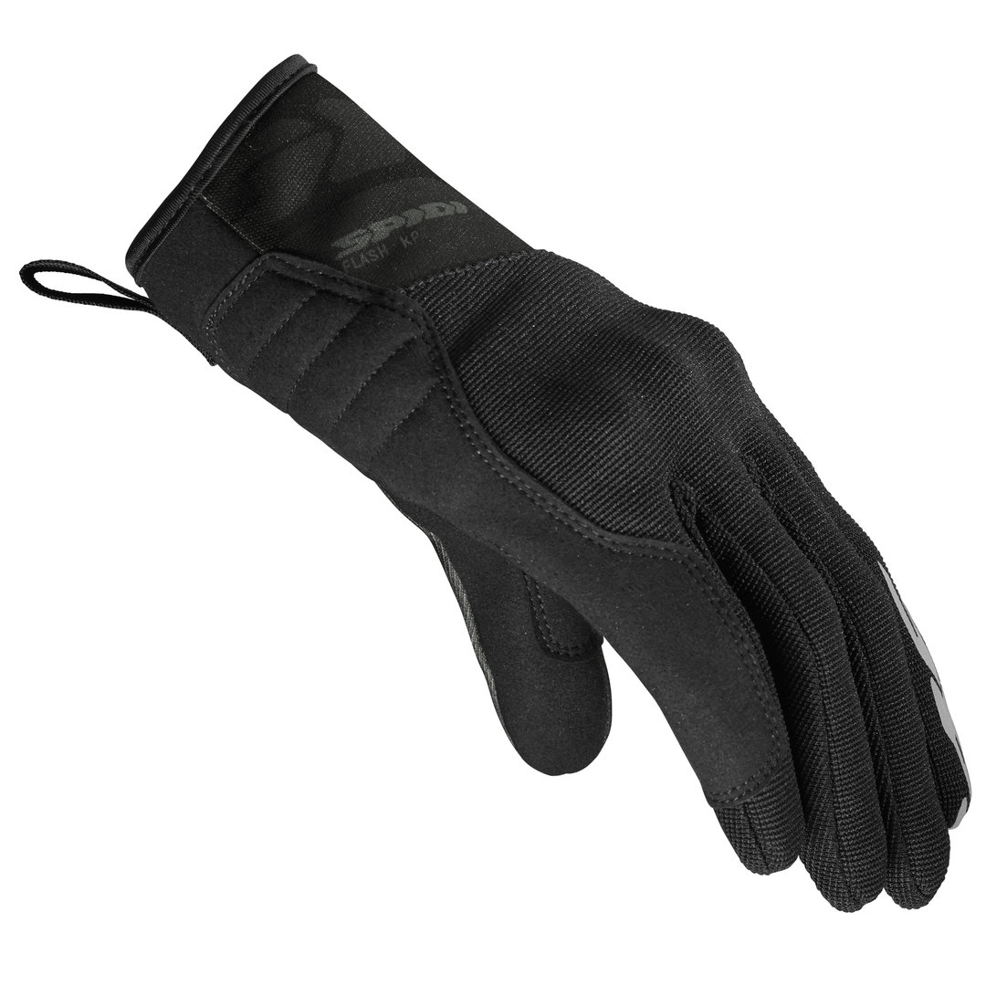 Spidi Flash-KP Tex Motorcycle Gloves black/grey M Figure 2