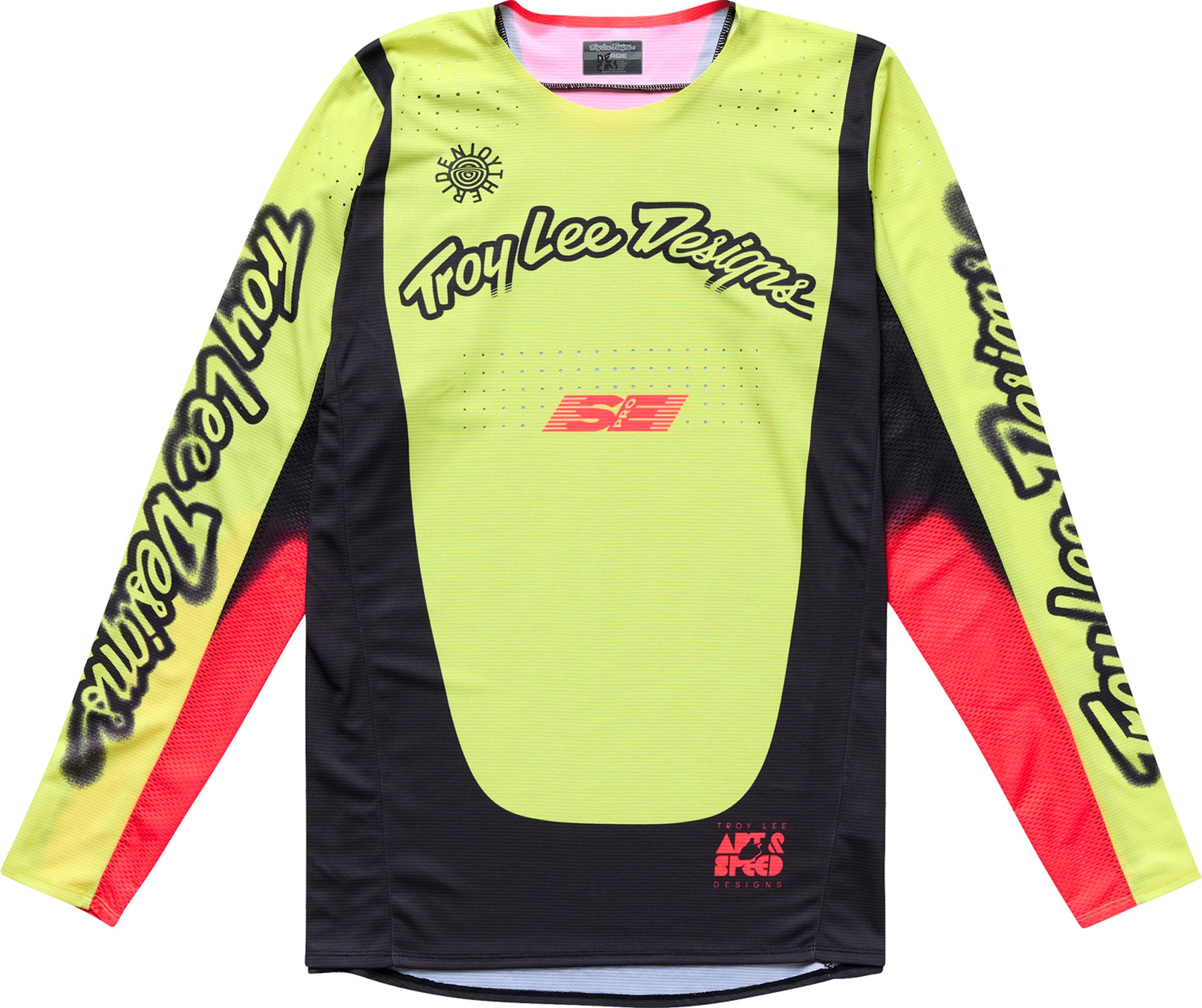 Troy Lee Designs SE Pro Roam Motocrosstrøje gul L Figur 1