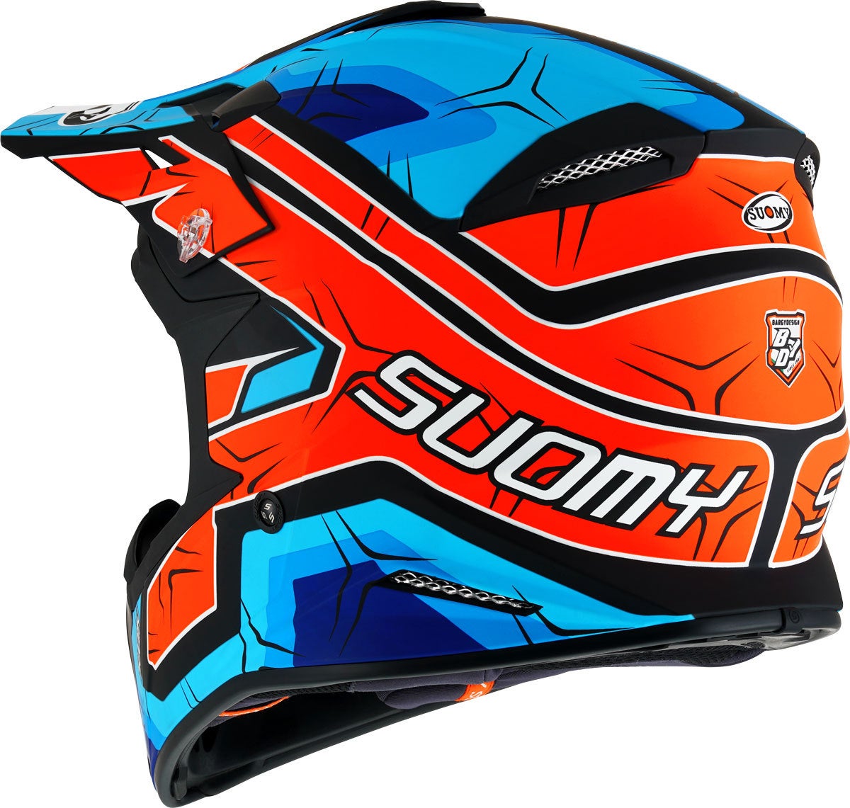 Suomy X-Wing Subatomic Motocross Helm orange/blau S (55/56) Abbildung 3