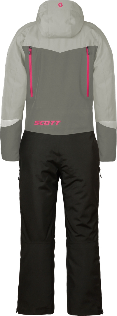 Scott Roop Dryo Ladies One Piece Costumul de snowmobil One Piece Gri/crem XS Figura 2