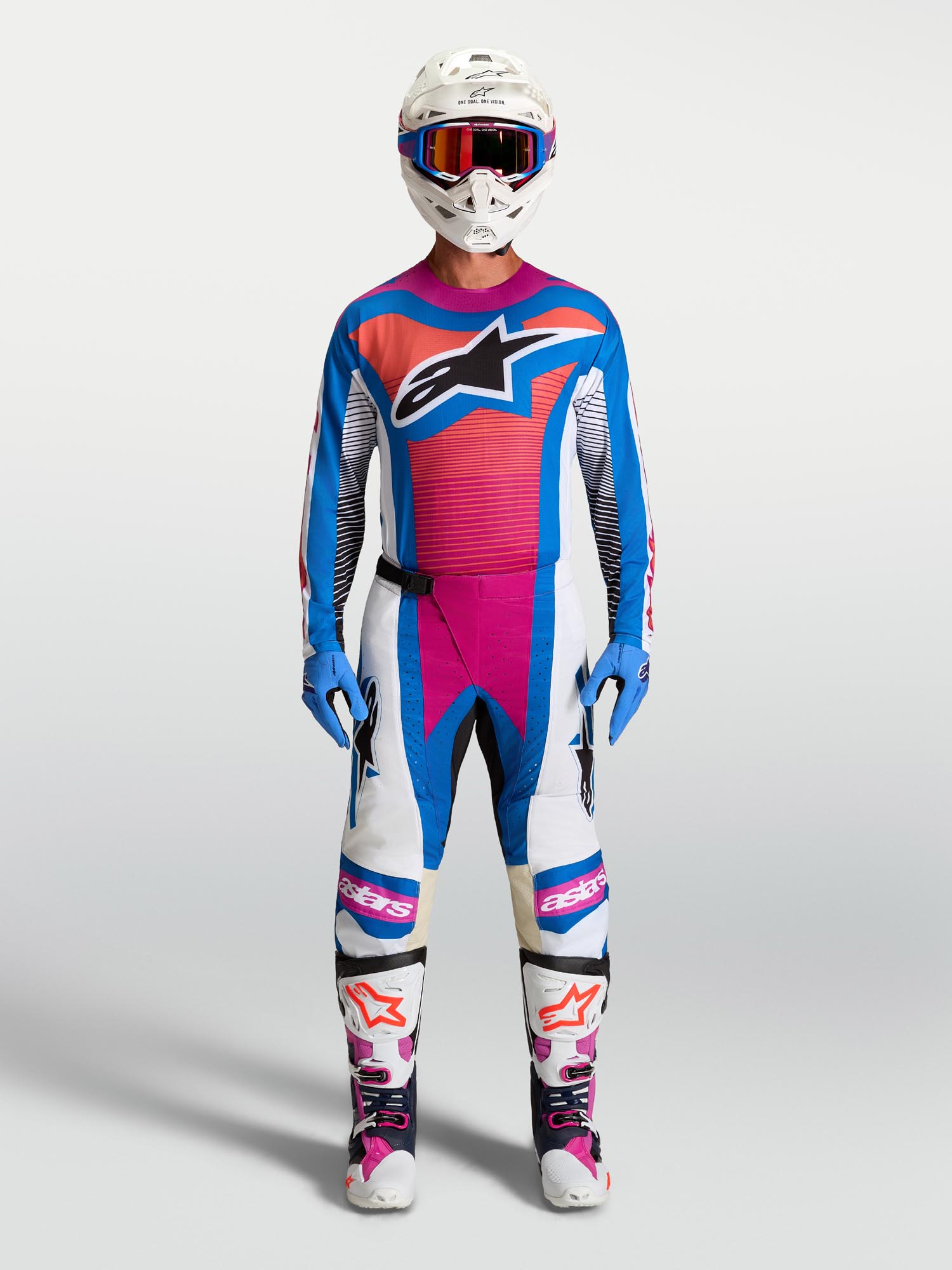 Alpinestars Techstar Maven Motocross Jersey black/white/blue/red M Figure 6