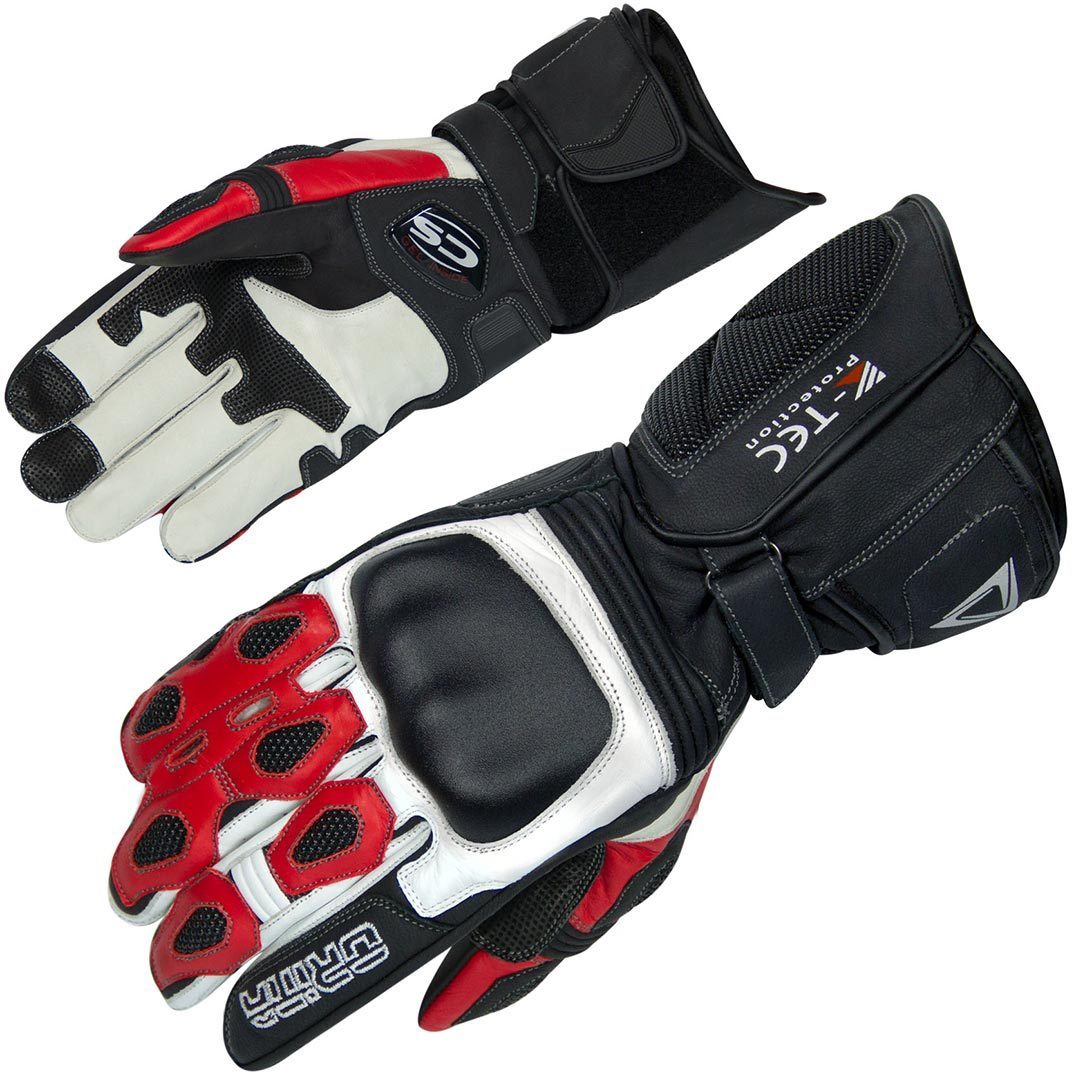 Orina Force Guanti da moto nero/bianco/rosso L Figura 1