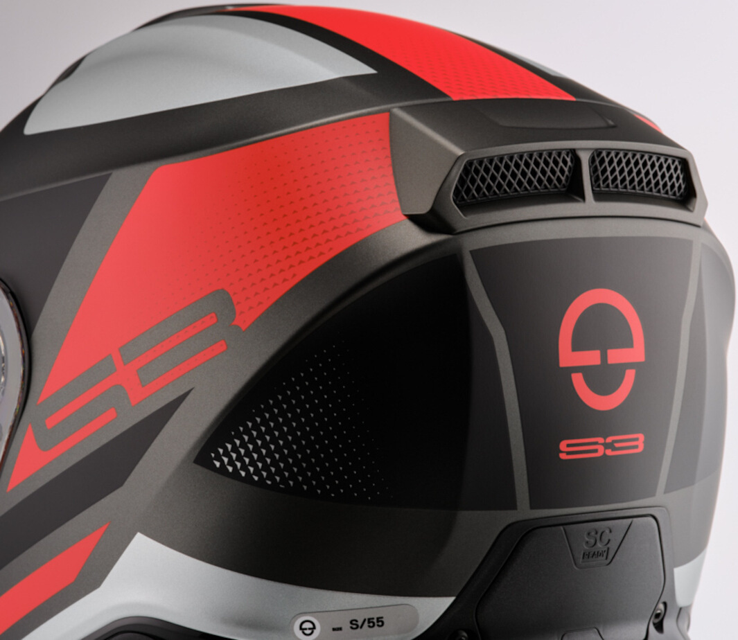 Schuberth S3 Daytona Helm anthrazit/rot L (58/59) Abbildung 5