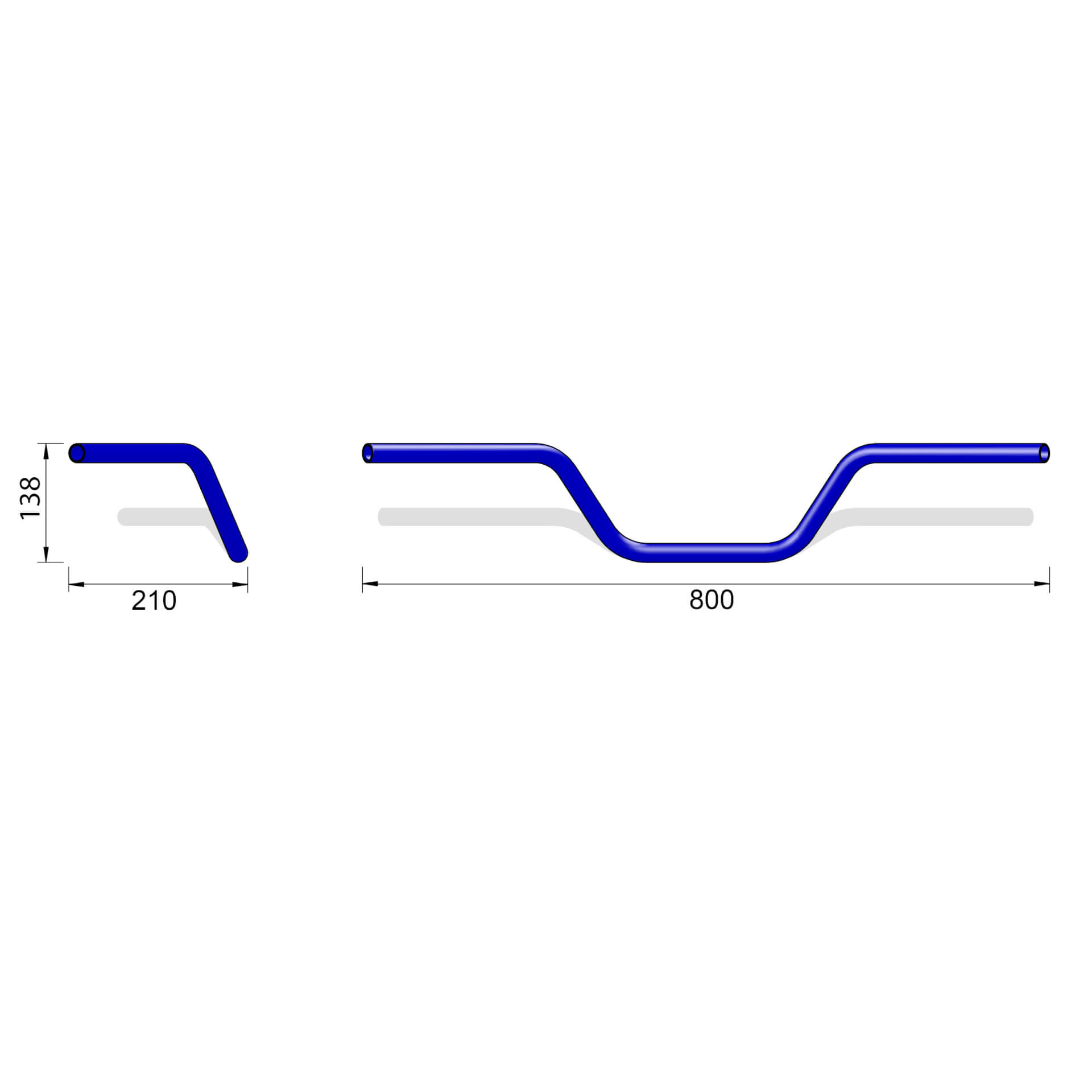 HIGHSIDER pro Tour Bar Lenker L03, chrom Figura 2