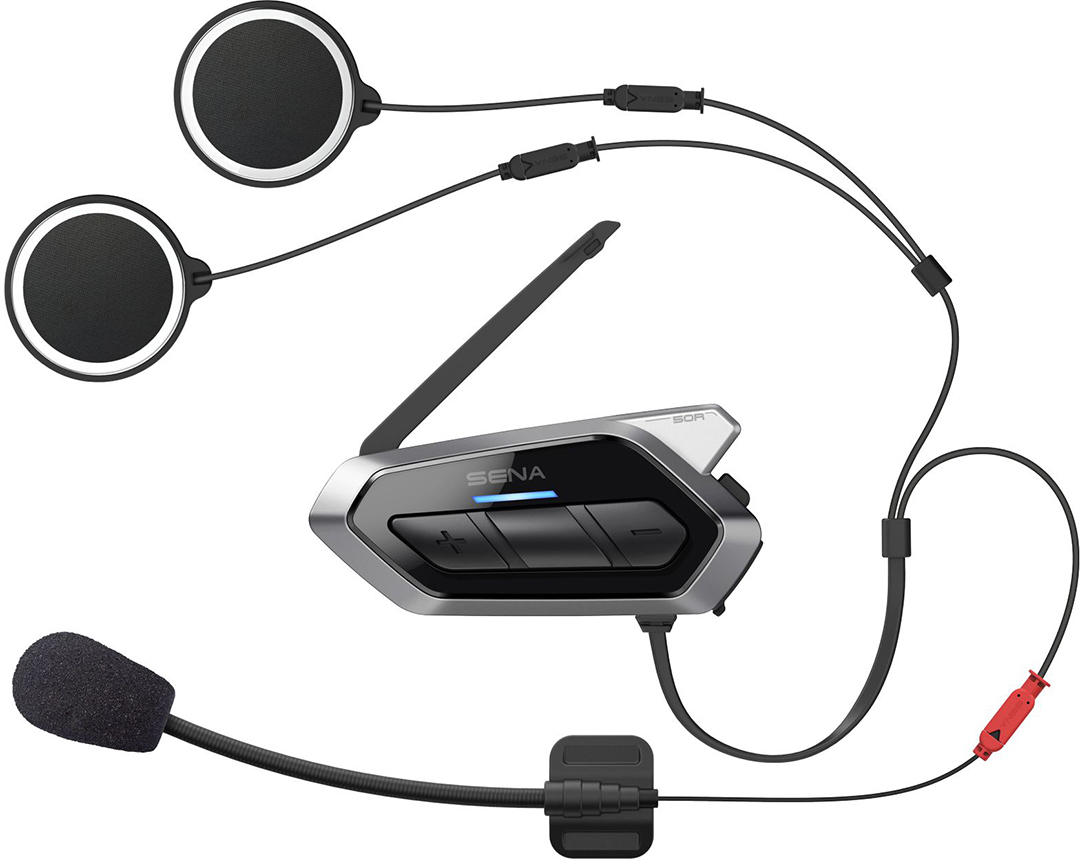 Sena 50R Bluetooth-kommunikationssystem med ett enda paket Figur 1