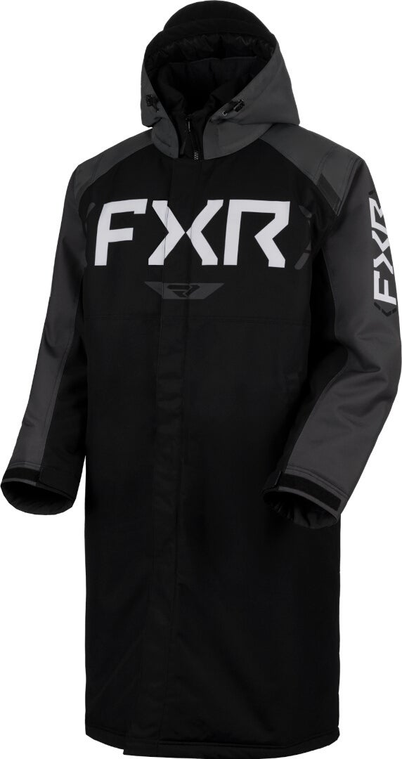 FXR Warm-Up 2025 Nepremokavý kabát na snežný skúter čierna/sivá XL Obrázok 1