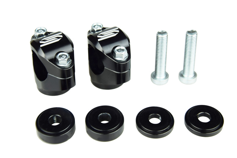 SCAR Ø28,6 mm stångfäste 30 till 45 mm hög original trippelklämma Figur 1