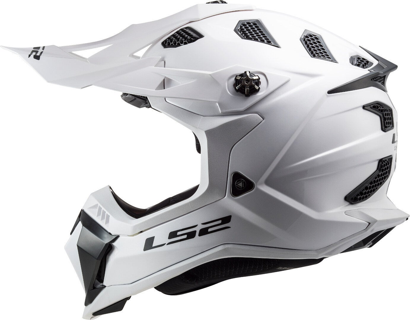 LS2 MX700 Subverter Evo II Solid Motocross Helmet white XXXL (65/66) Figure 2
