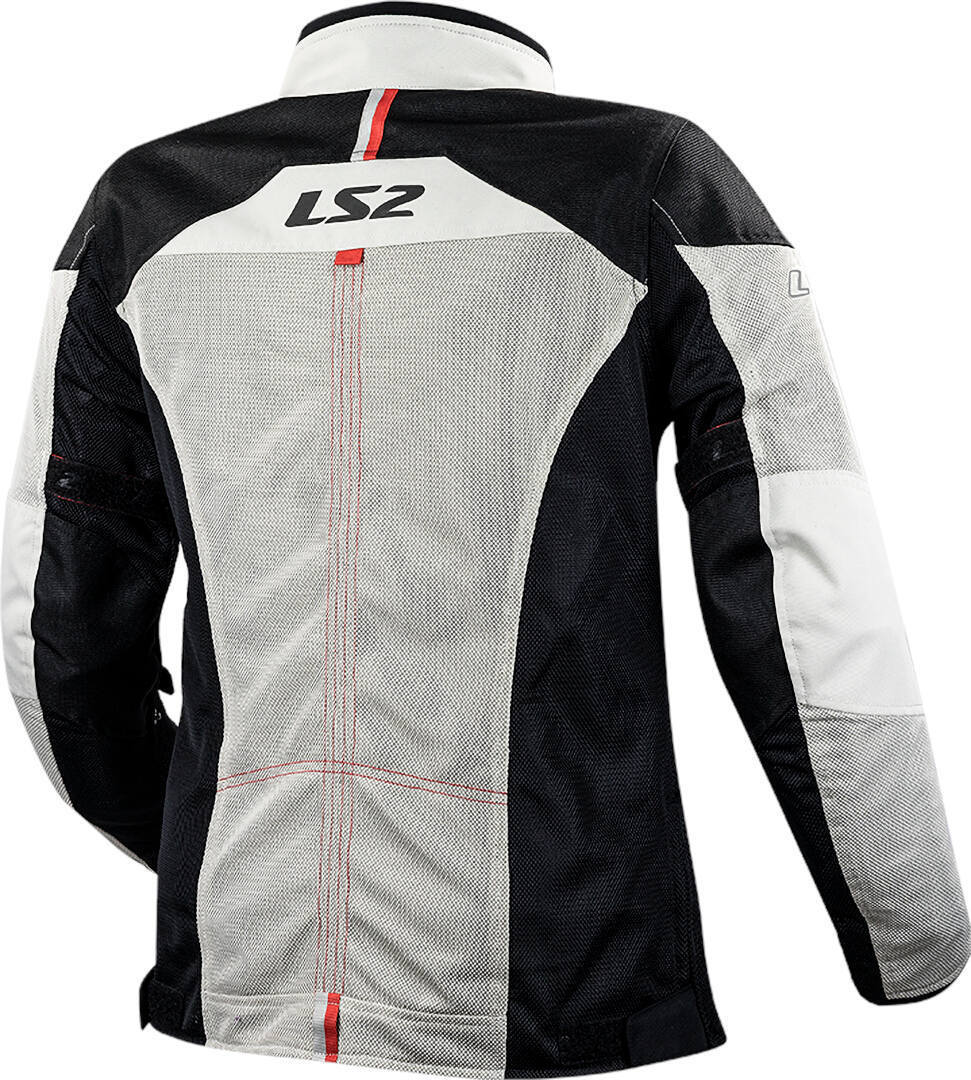 LS2 Alba Jachetă textilă pentru motociclete pentru doamne Gri deschis/negru 4XL Figura 2