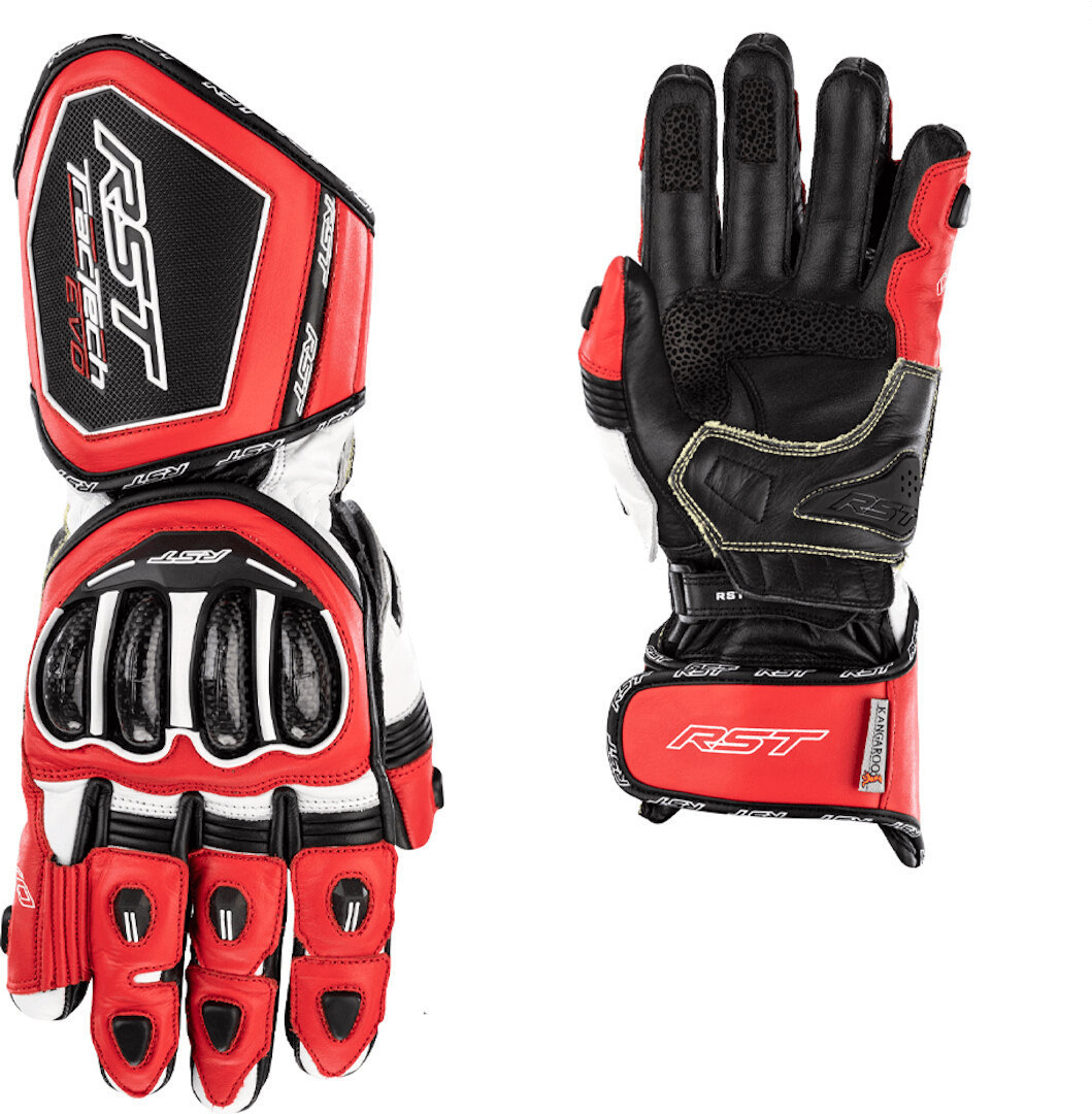 RST Tractech Evo 4 オートバイの手袋 赤/白/黒 M 図3