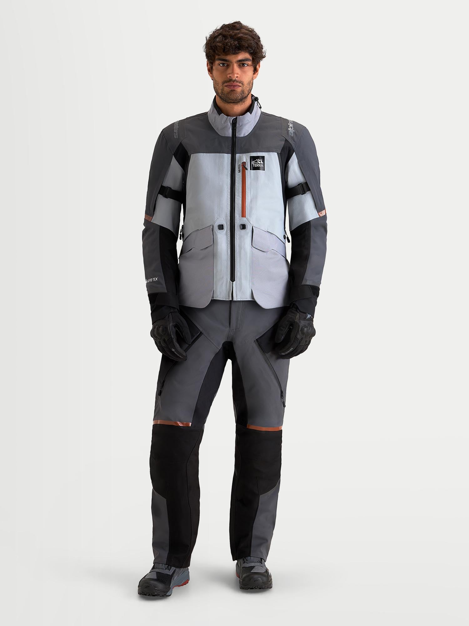 Alpinestars ST-7 V2 2L Gore-Tex waterdichte motorfiets textieljas grijs/zwart 2XL Figuur 10
