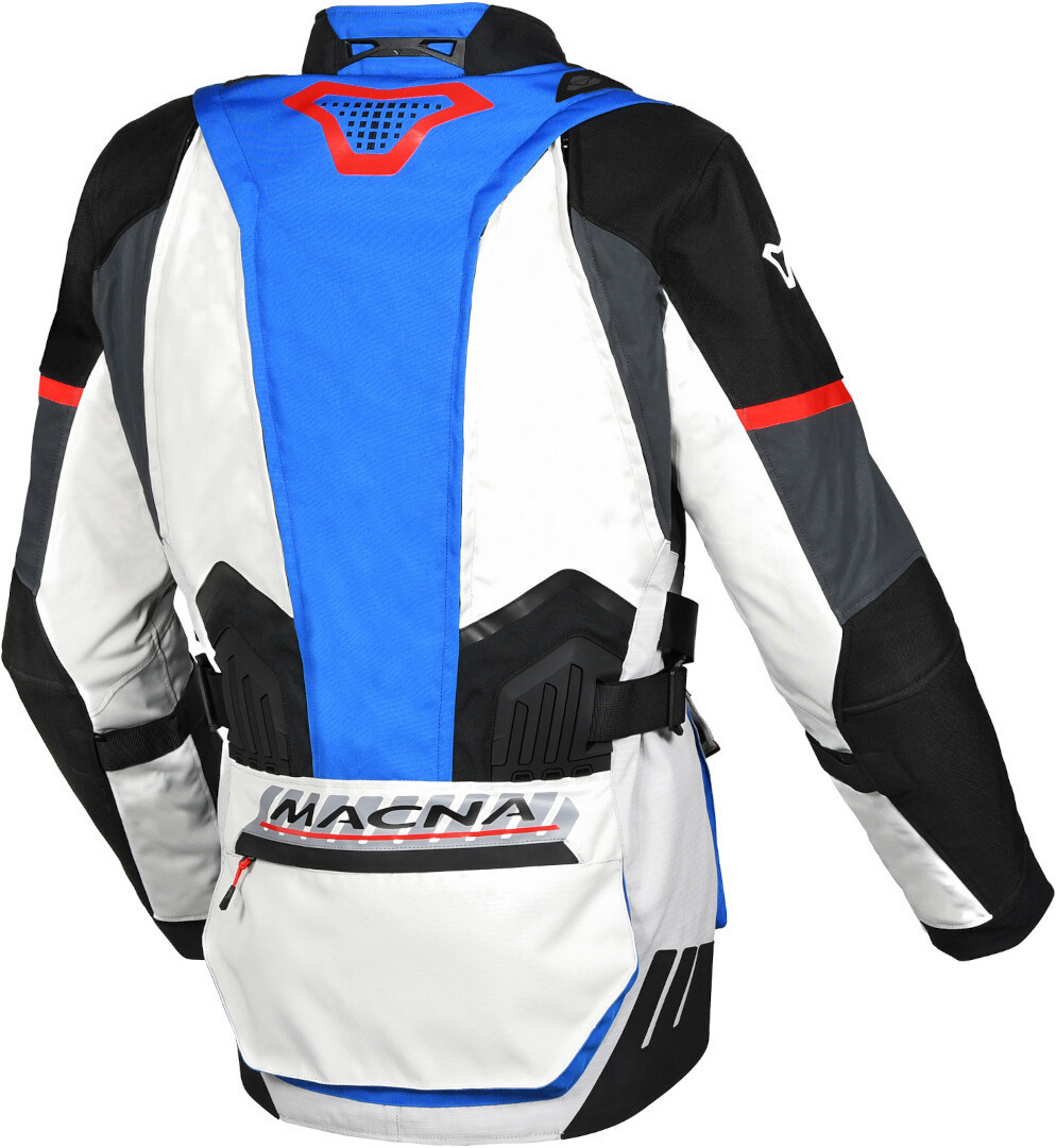 Macna Domane wasserdichte Motorrad Textiljacke hellgrau/blau L Abbildung 2