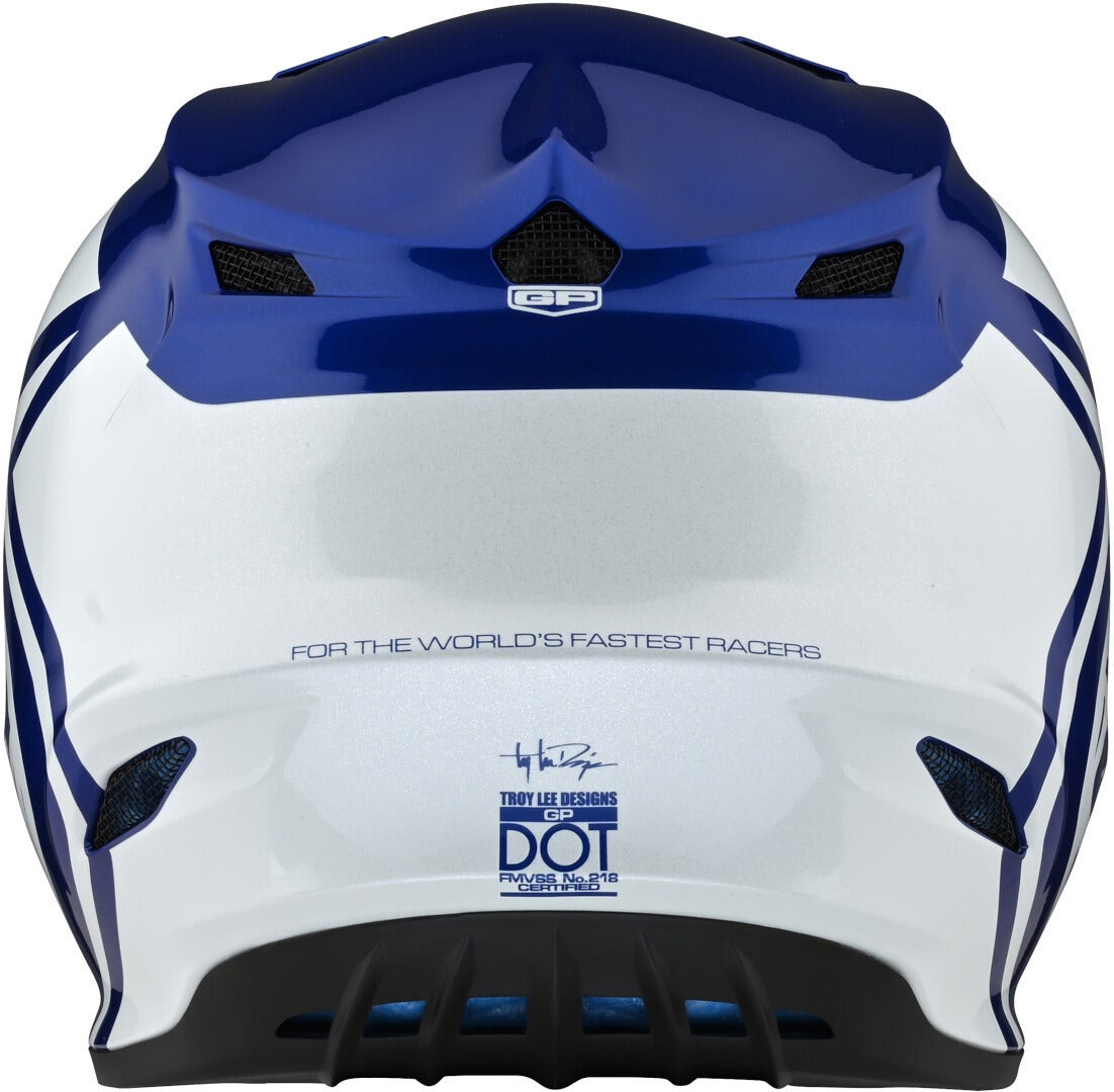 Troy Lee Designs GP Overload Casco motocross blu/bianco L Figura 6