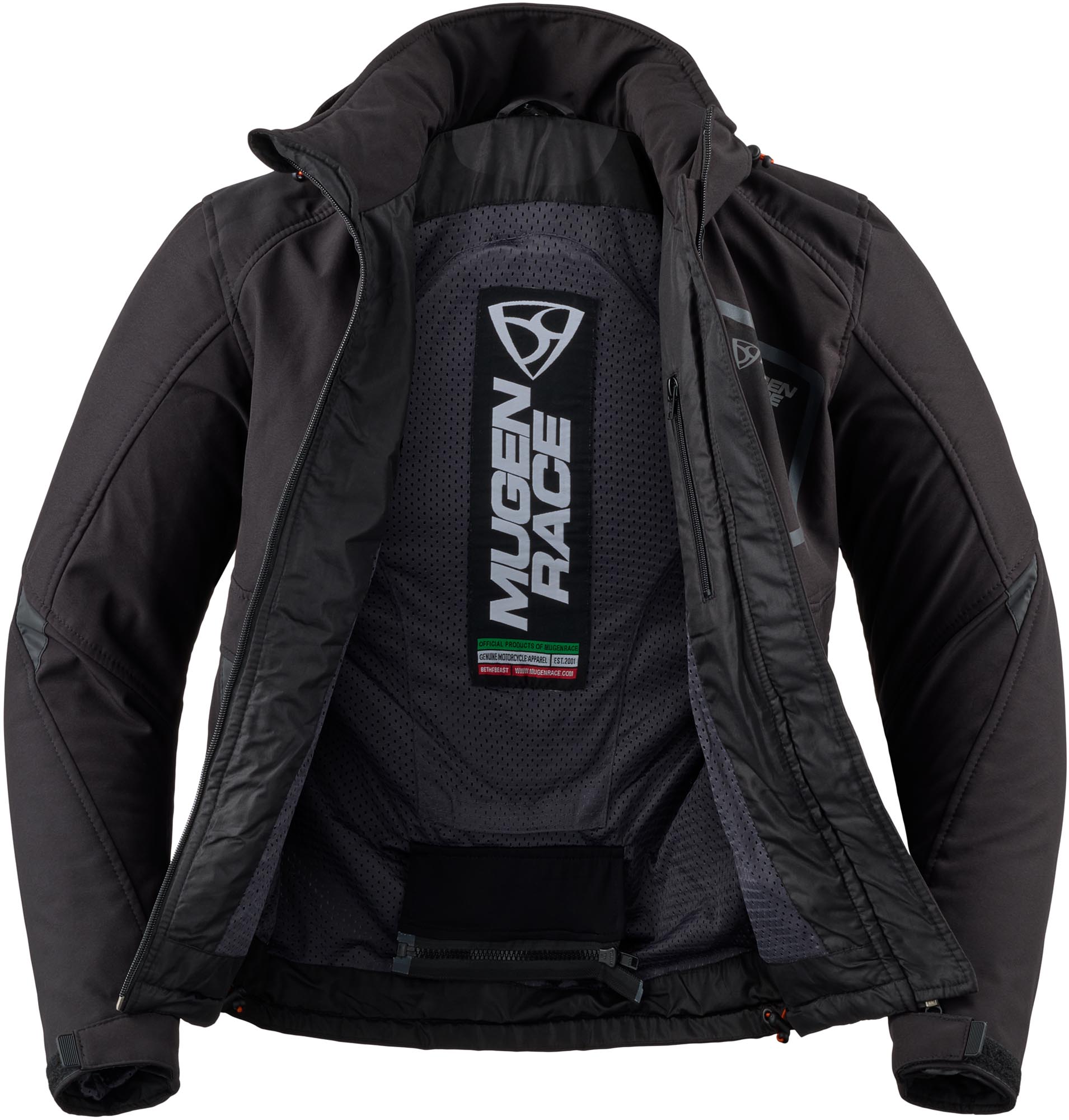 MUGENRACE Luc waterproof Softshell Motorcycle Textile Jacket 3XL Figure 3