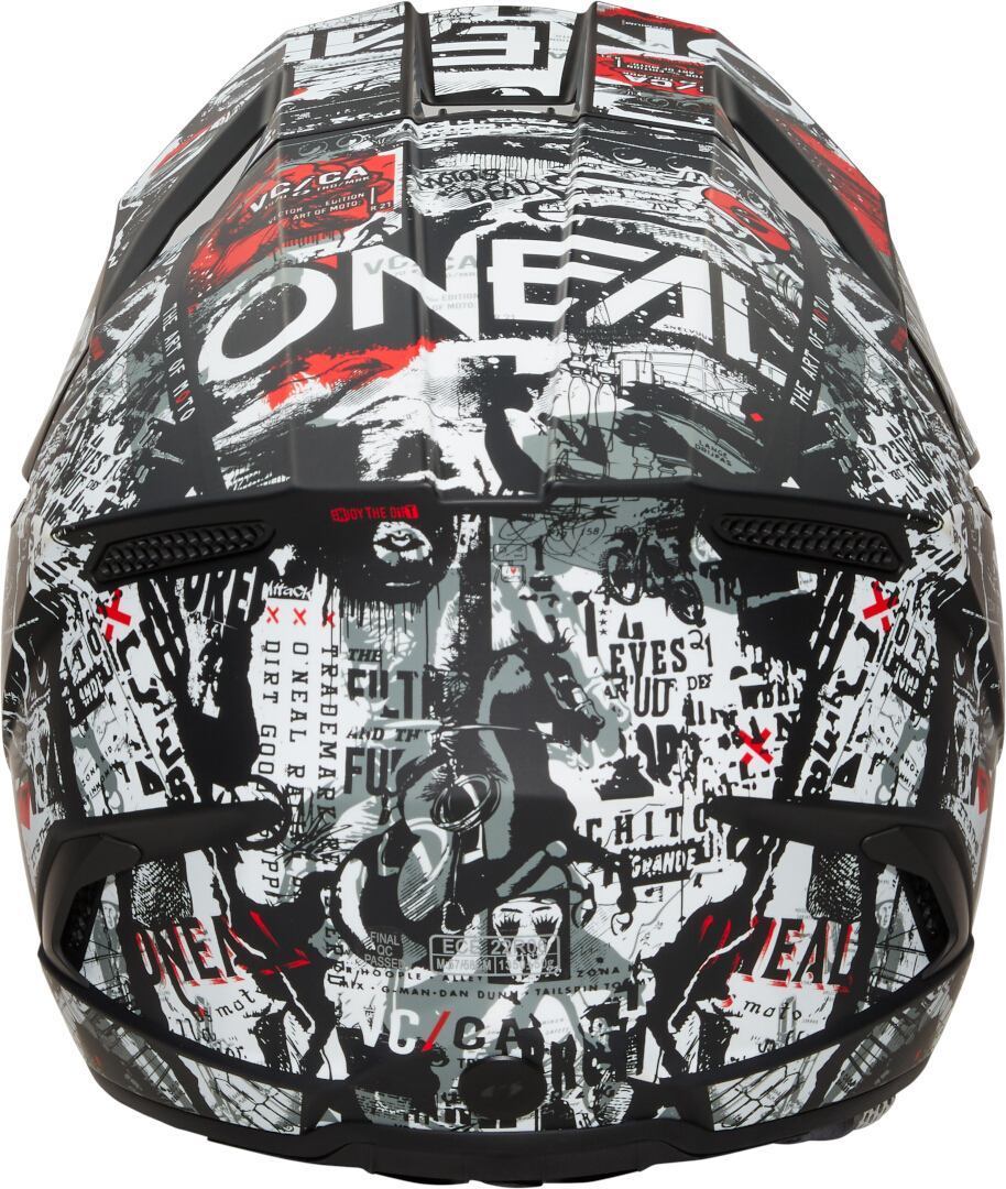 Oneal 3SRS Attack Motocross hjelm Sort/hvid S Figur 4
