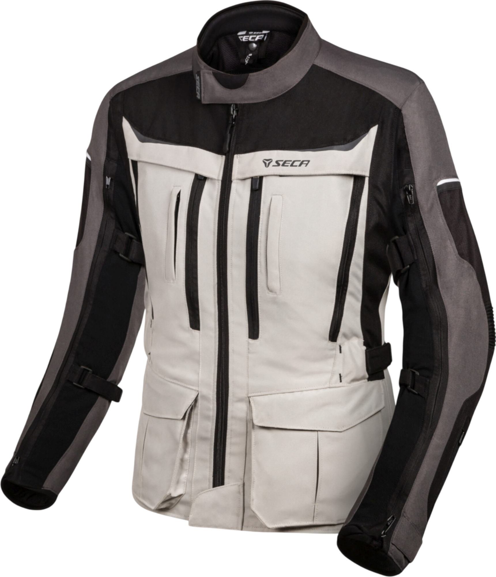 Seca Discovery Dame motorcykel tekstiljakke sort/grå XL Figur 1