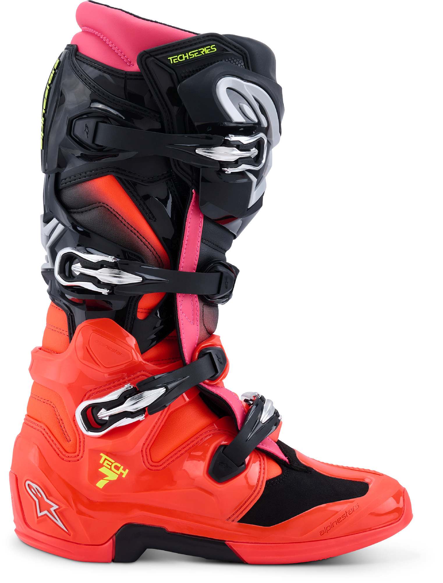 Alpinestars Tech 7 Motocross Boots black/red/pink 6 Figure 6