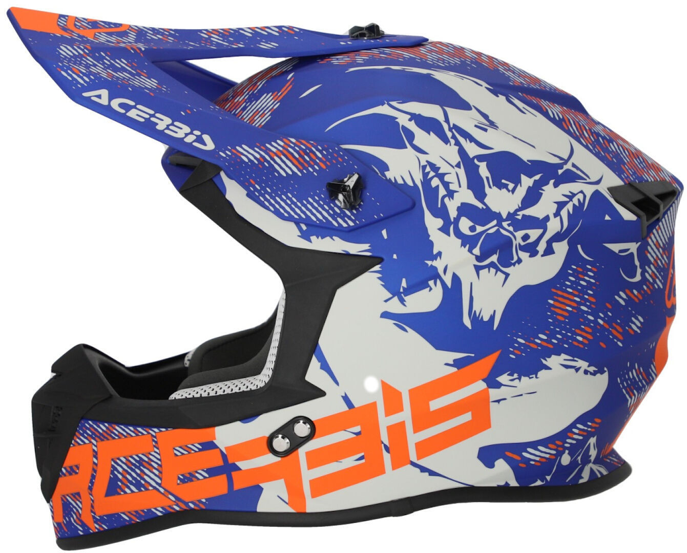 Acerbis Linear Graphic Motocross Helm blau/orange S (55/56) Abbildung 3