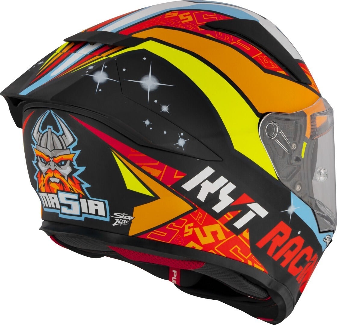 Side view of KYT R2R Max Masia 2022 Replica Helmet