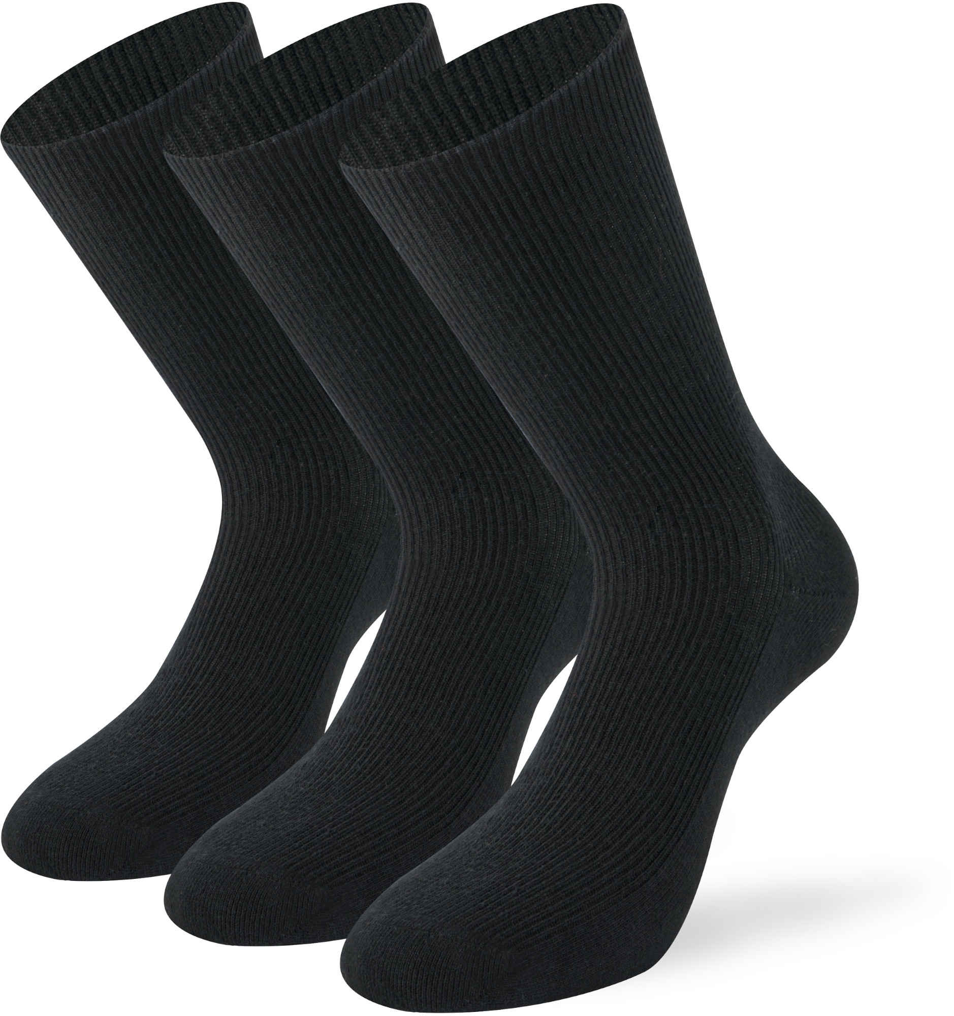 Lenz No Pressure Strumpor - 3-pack svart 35-38 Figur 1