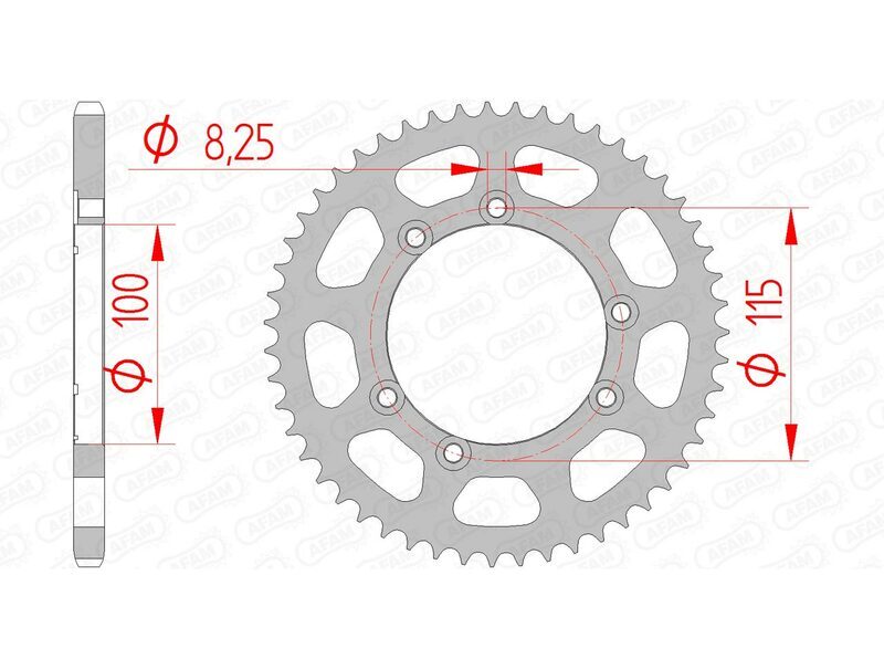 AFAM Standard 420R1 11/58 kedjesats - standardkrona Figur 3