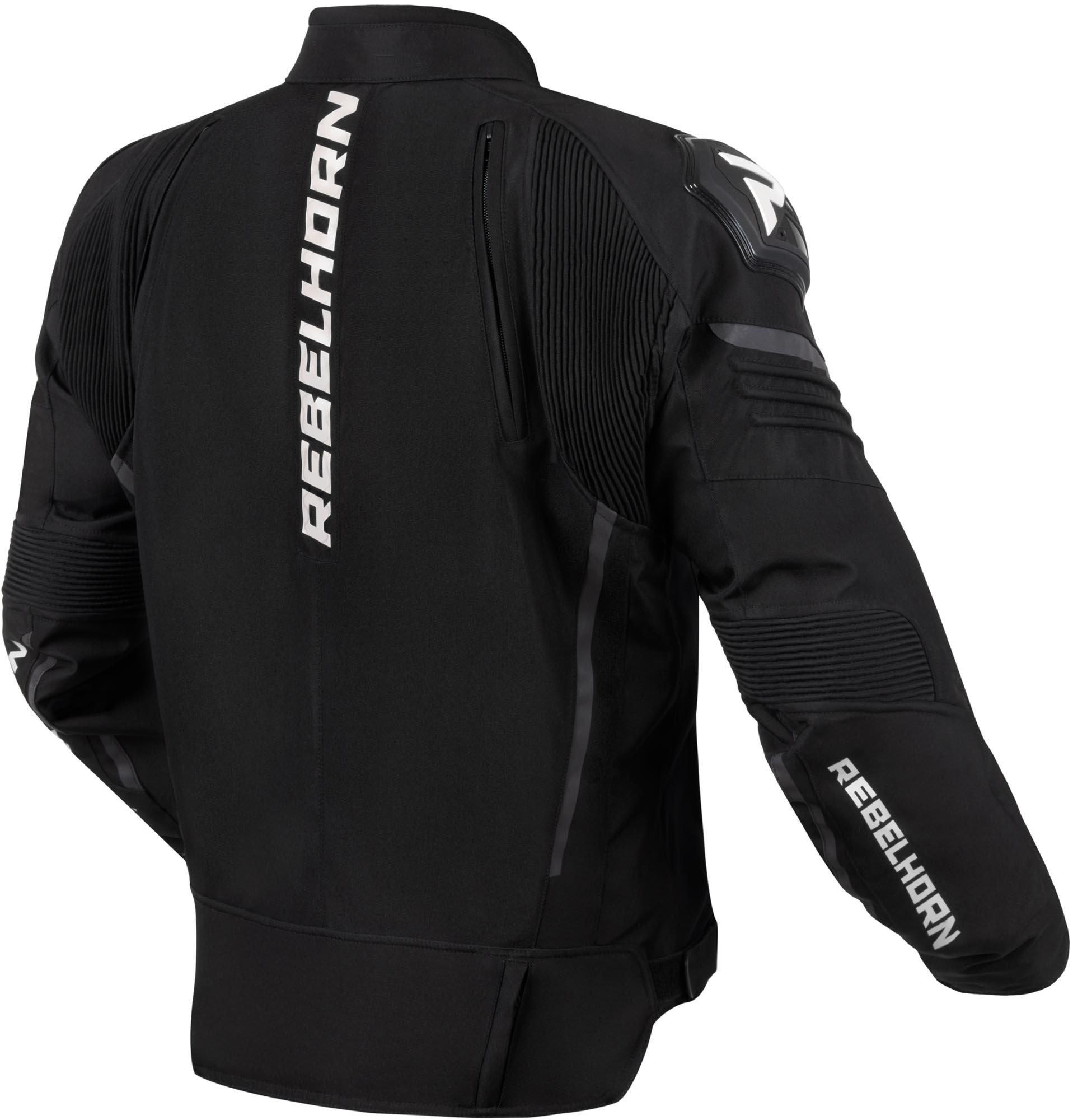 Rebelhorn Vandal waterproof Motorcycle Textile Jacket black/white S Figure 2