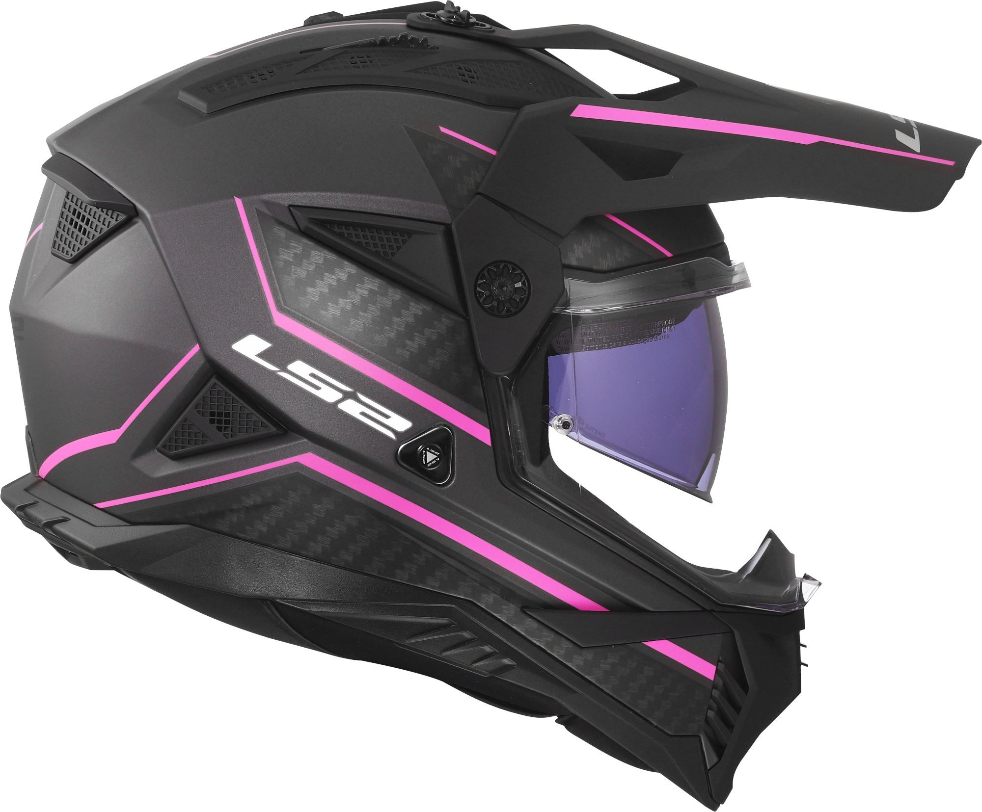 LS2 MX702 Pioneer II Atron Cască Enduro Gri/roz L (59/60) Figura 4