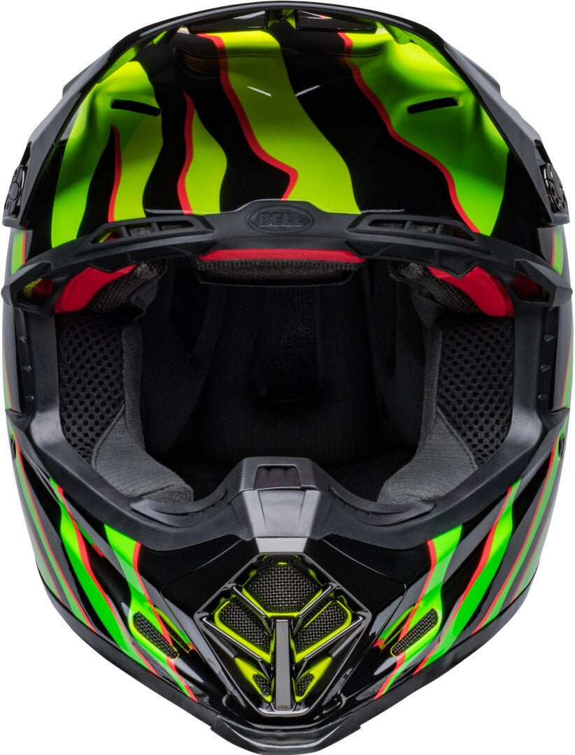 Bell Moto-9S Flex Claw Casco Motocross nero/verde M Figura 2
