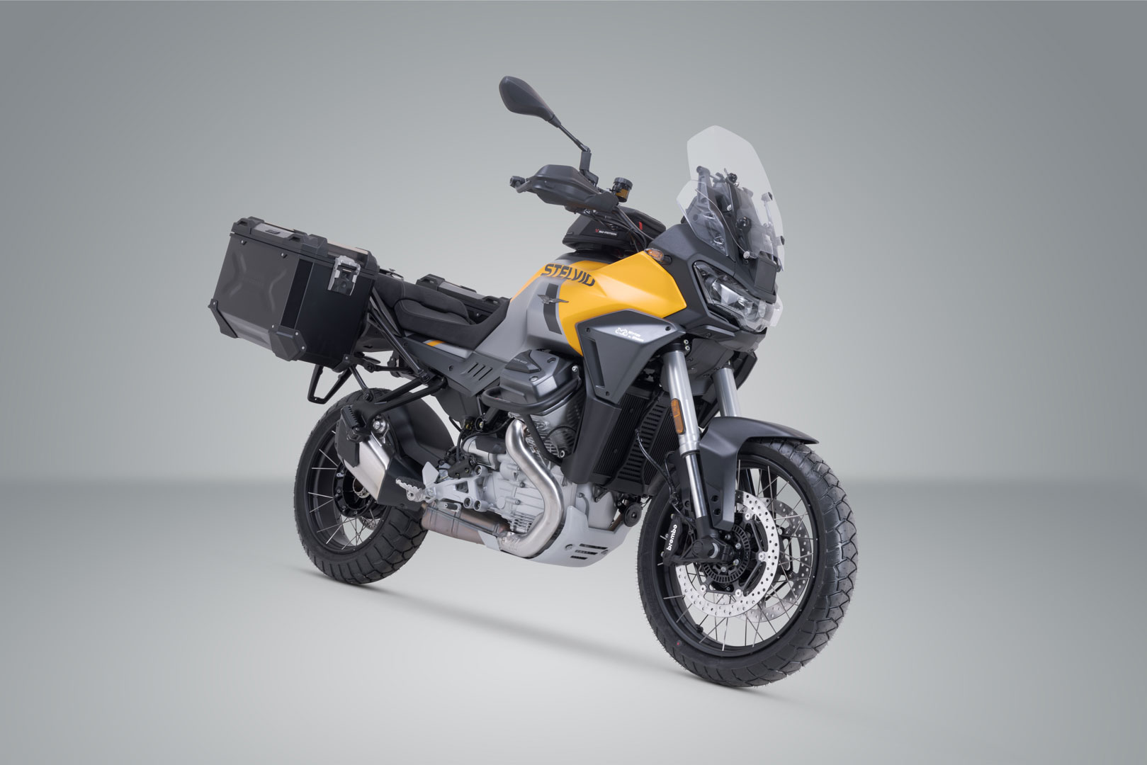 Sistem de carcasă din aluminiu SW-Motech TRAX ADV - Negru. 45/45 l. Moto Guzzi Stelvio (23-). Figura 2